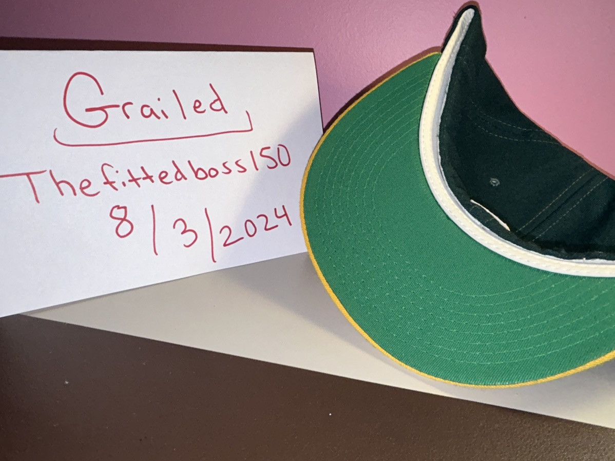 Vintage Vintage Oakland As 1990s size 73/4 Size ONE SIZE - 5 Thumbnail