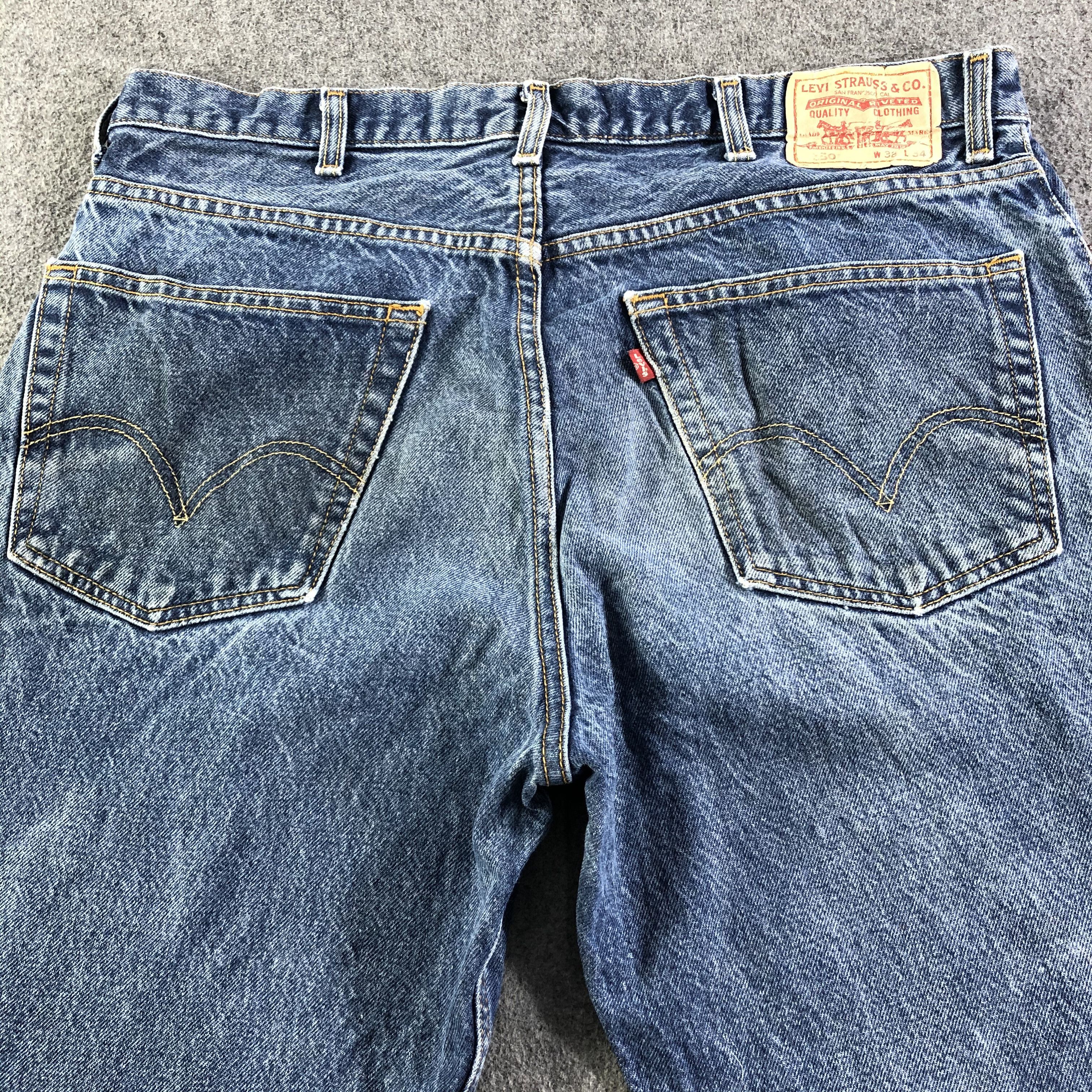 Levi's Vintage Blue Wash Levis 550 Jeans-J3019 Size US 39 - 4 Thumbnail