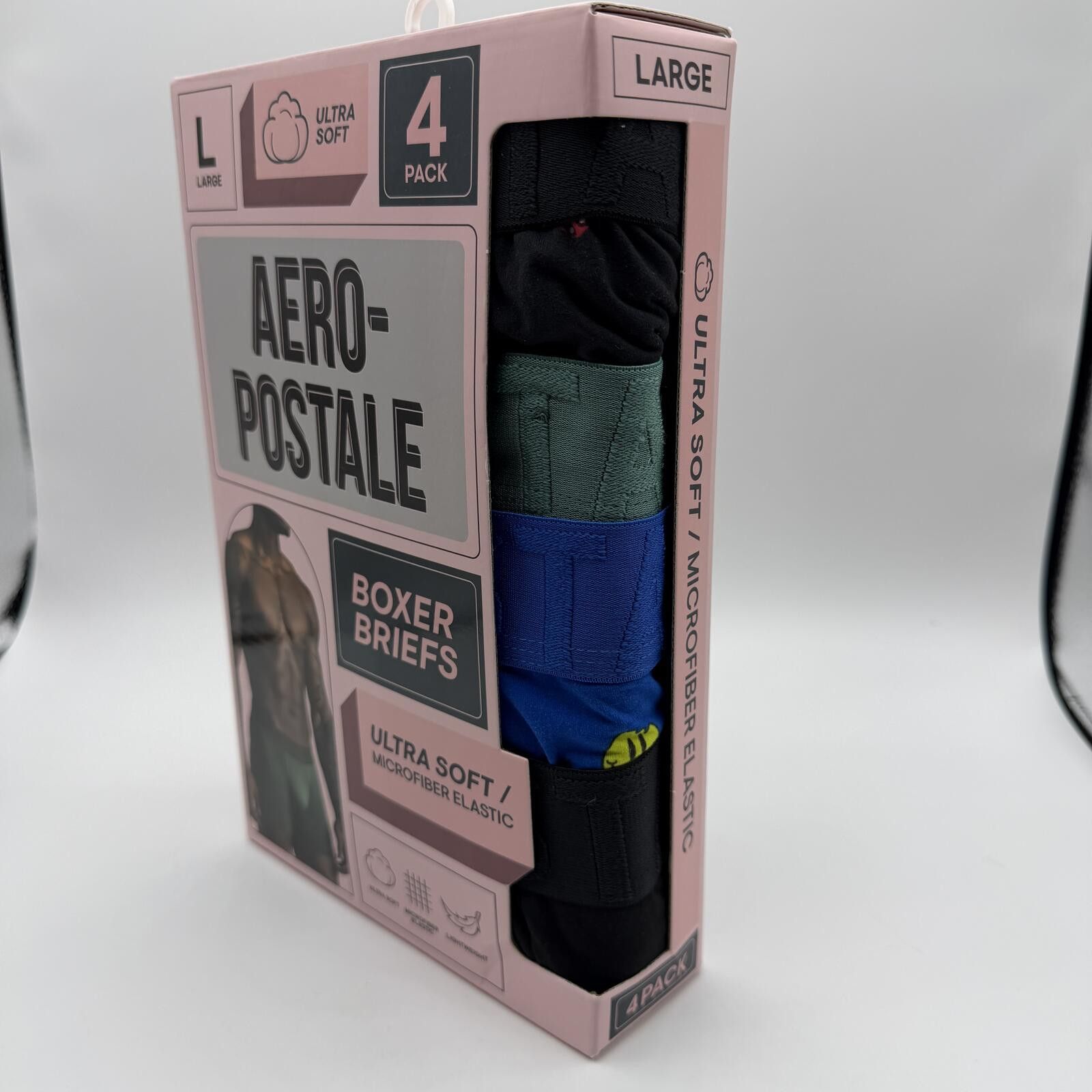 Aeropostale Aeropostale Men's Boxer Briefs 4 Pack Size Large Ultra Soft Size ONE SIZE - 6 Thumbnail