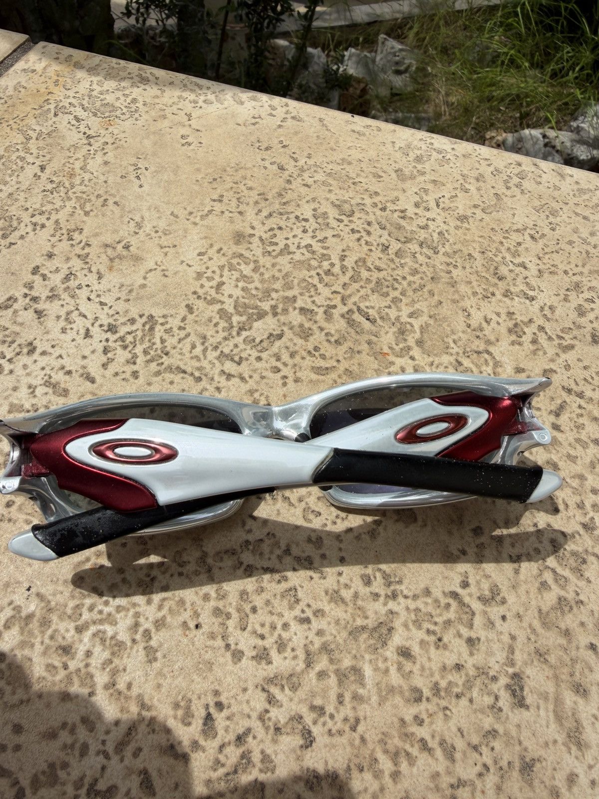 Oakley Oakley Sunglasses Grey/Red Straight 04-329 USA Size ONE SIZE - 8 Thumbnail