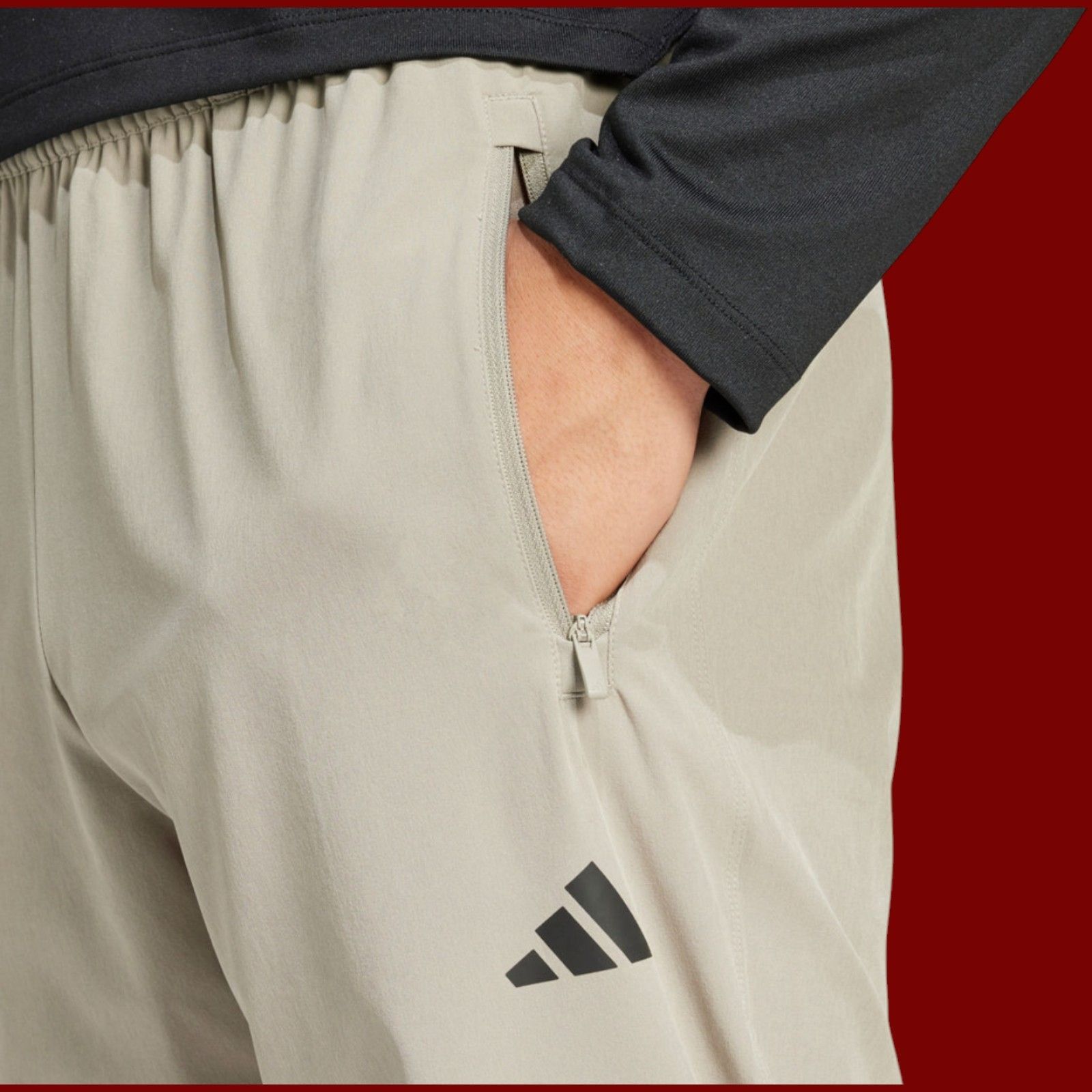 Adidas Adidas - Men's Mid-Rise Workout Pant - Light Green - Small Size ONE SIZE - 14 Thumbnail