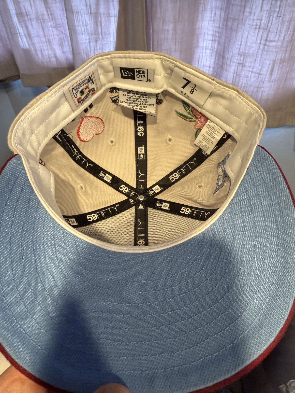 Fubu Lord Fubu EWDIL Philadelphia Phillies fitted hat size 7 1/8 Size ONE SIZE - 4 Thumbnail