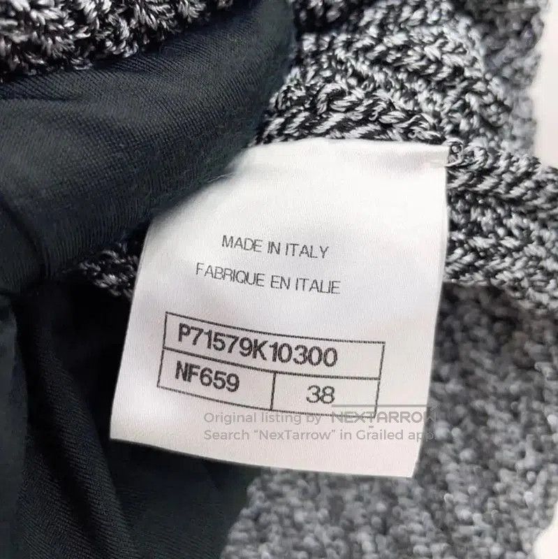 Chanel Chanel Gray Long Sleeve Cardigan with Pink Trim . Size L / US 10 / IT 46 - 8 Thumbnail