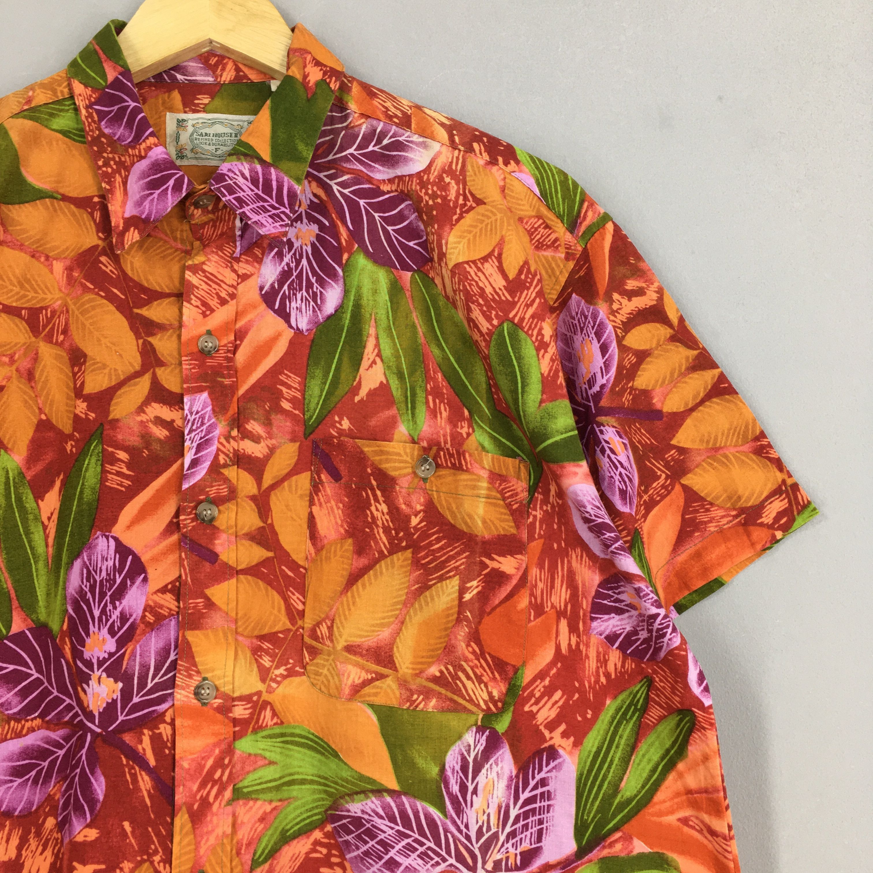 Other Vintage 90s Leaves Hawaii Aloha Shirts Medium Size US M / EU 48-50 / 2 - 2 Thumbnail