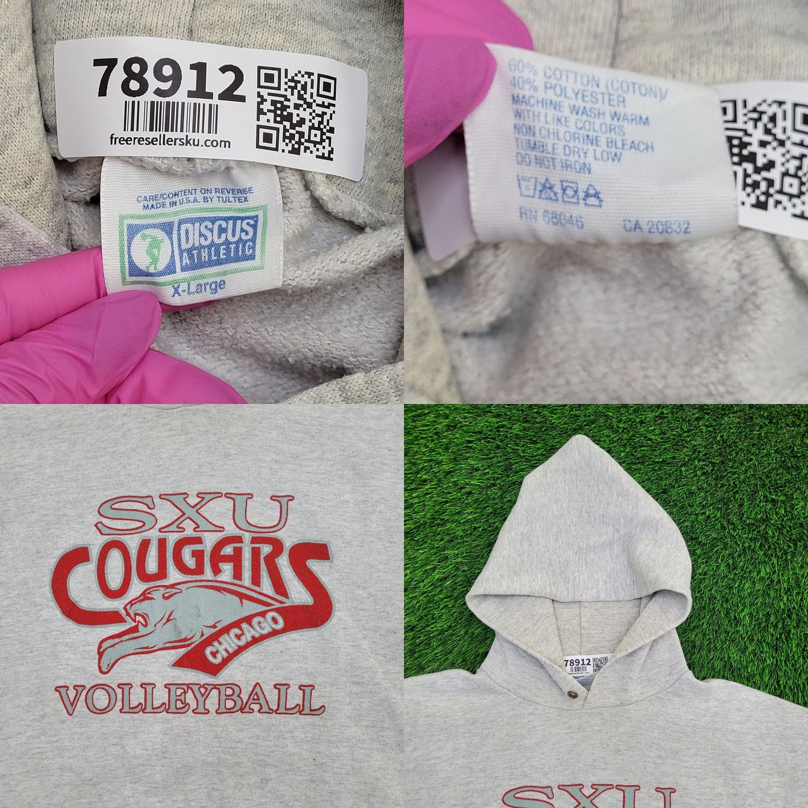 Vintage VINTAGE Saint-Xavier University Hoodie XL 25x26 Volleyball Mens Sweatshirt 1990s Retro College Gear Size US XL / EU 56 / 4 - 8 Thumbnail