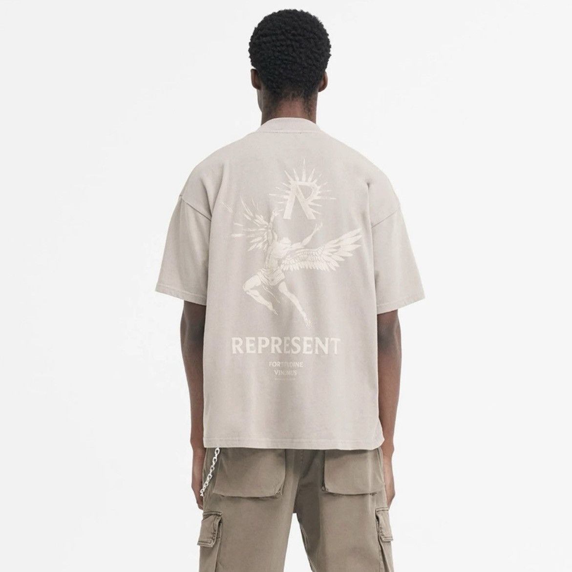 Represent Clo. 🌿Represent Clo Icarus Relaxed T-Shirt - Taupe🌿 Size US L / EU 52-54 / 3 - 7 Thumbnail