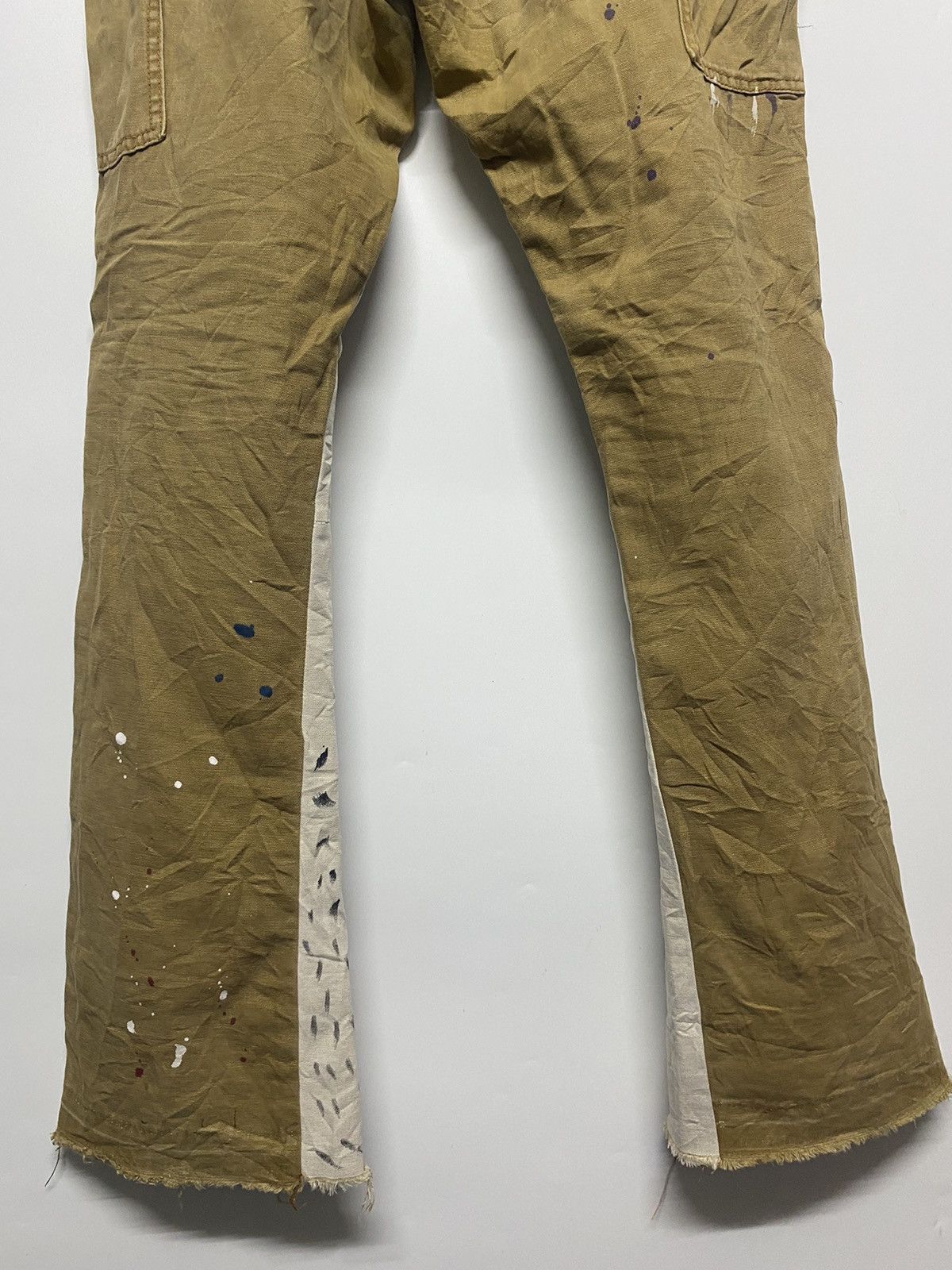 Japanese Brand × MNML MNML Japanese Brand Distressed Carpenter Bootcut Pants Size US 36 / EU 52 - 12 Thumbnail