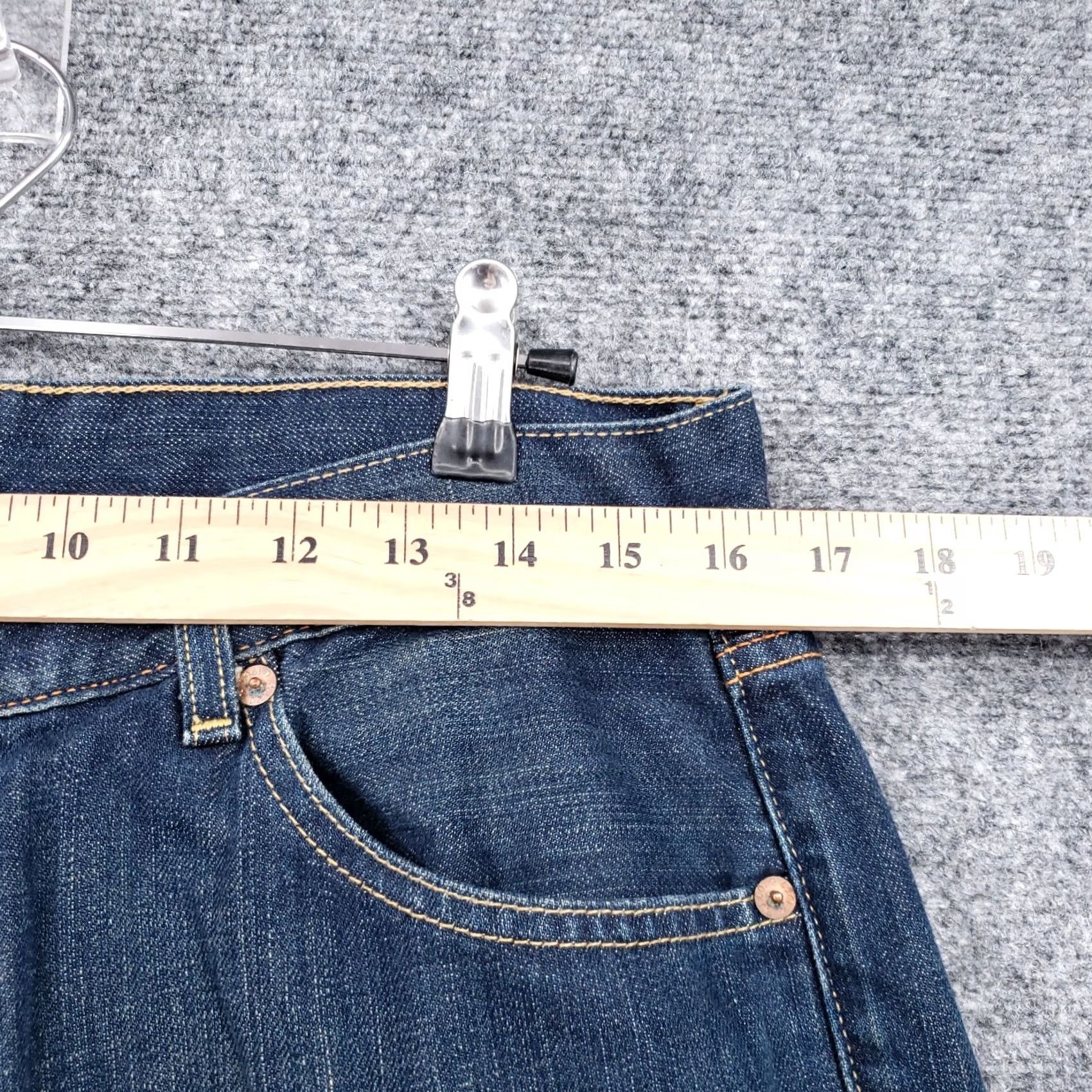 Ralph Lauren Ralph Lauren Polo Jeans Co Mens Jeans 34x31 Dark Wash Denim Straight Zip Fly 5-Pocket Blue Regular Mens Size US S / EU 44-46 / 1 - 7 Thumbnail