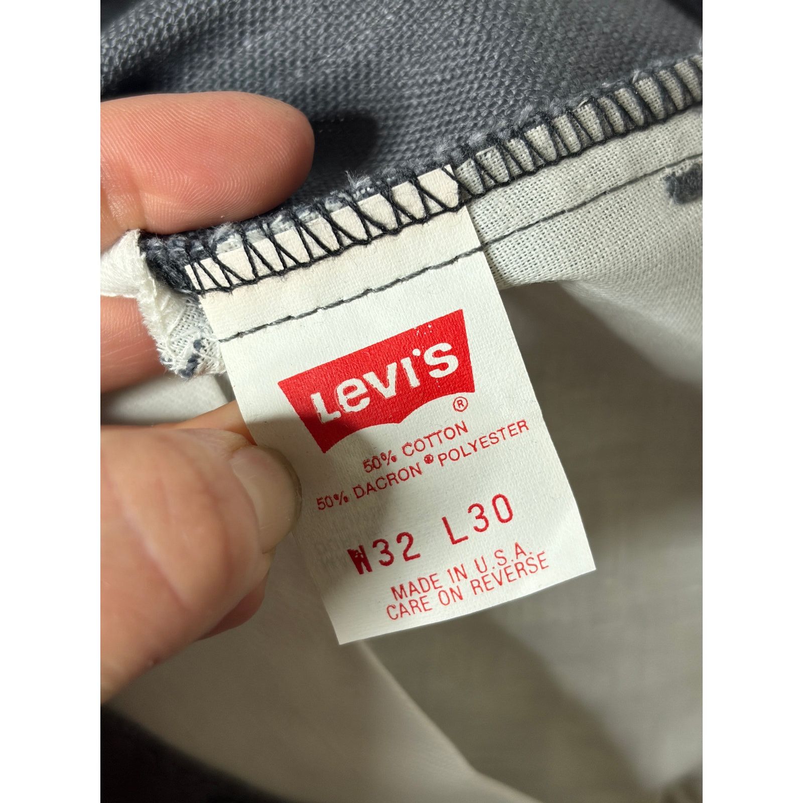 Levi's Vintage 70s Levi’s Sta-Prest Grey Dress Retro Pants 32x30 Size US 32 / EU 48 - 4 Thumbnail