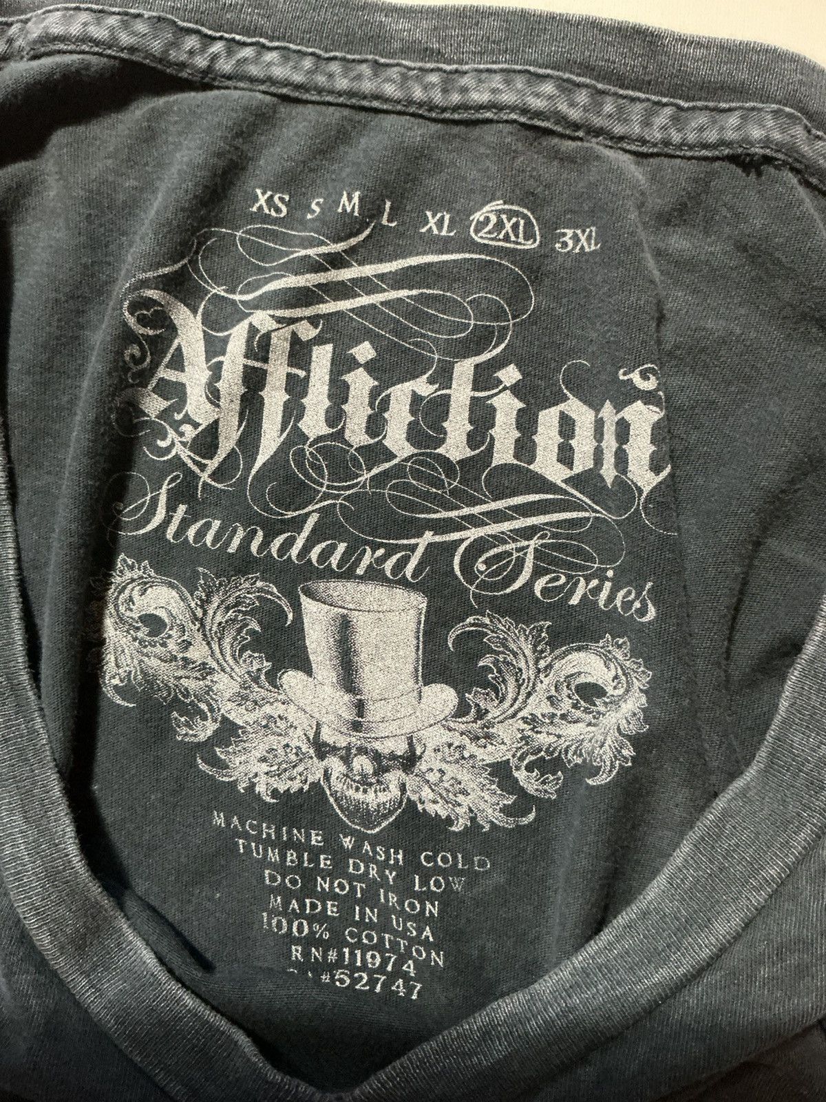 Affliction Affliction Standard Y2K Live Fast Thick Stitch T-Shirt Size US XXL / EU 58 / 5 - 8 Thumbnail