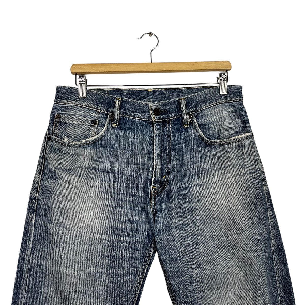 Levi's Vintage Levis 505 Distressed Denim Jeans Size US 32 / EU 48 - 2 Thumbnail