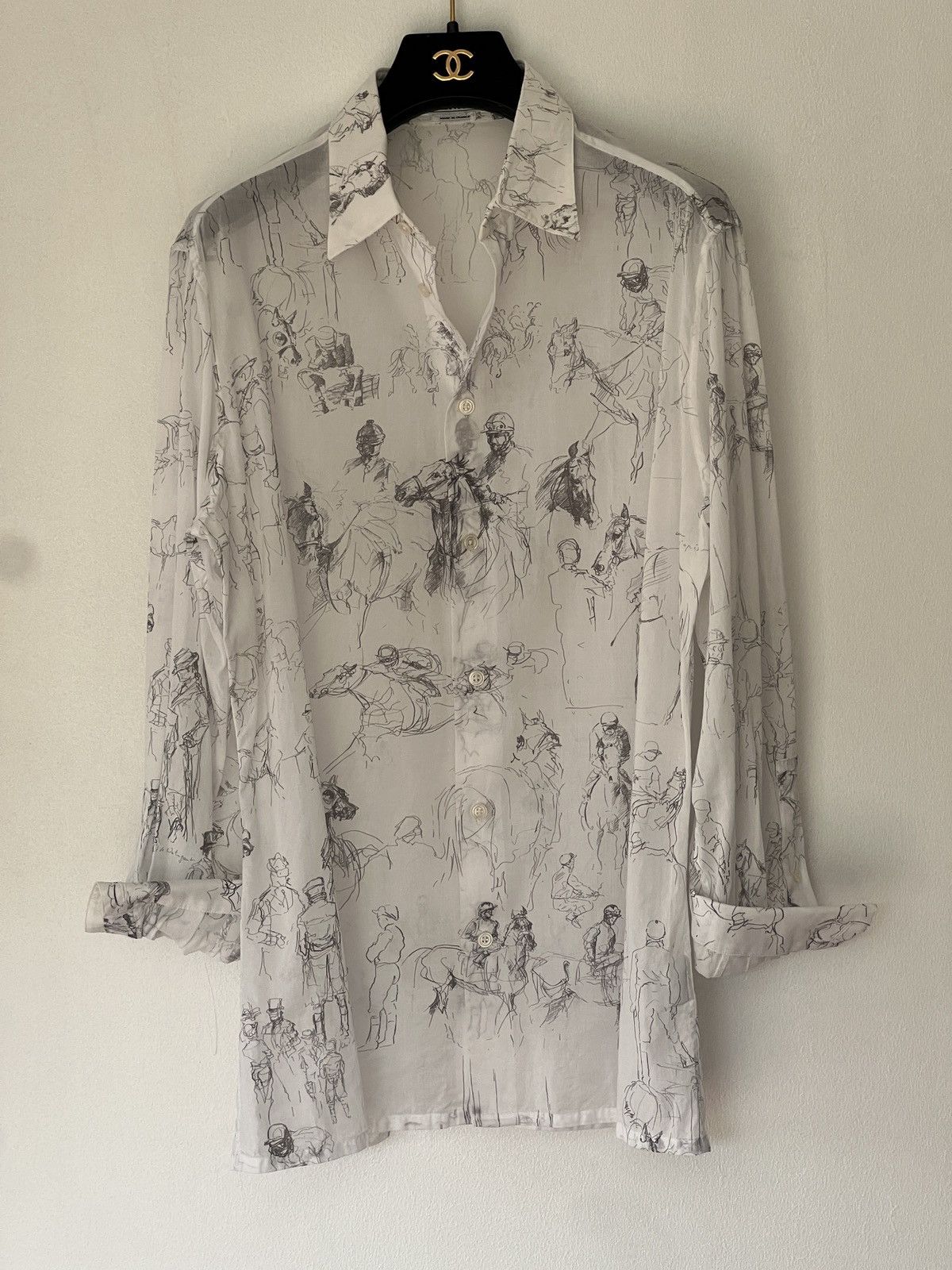 Hermes Hermes cotton voile shirt Size US S / EU 44-46 / 1 - 12 Thumbnail