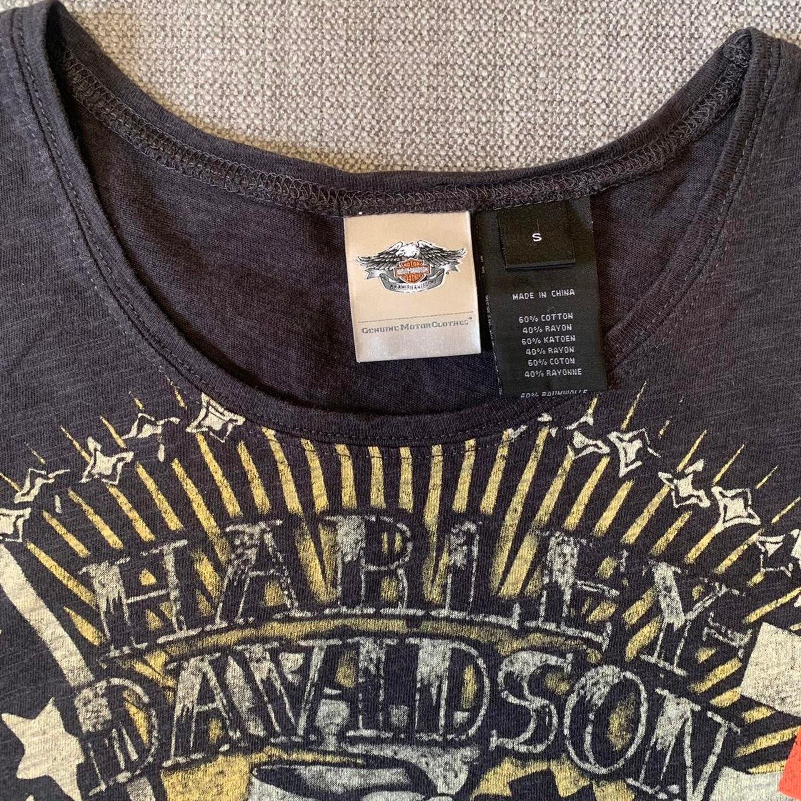 Harley Davidson Y2K Harley Davidson skull Top Size S / US 4 / IT 40 - 2 Thumbnail