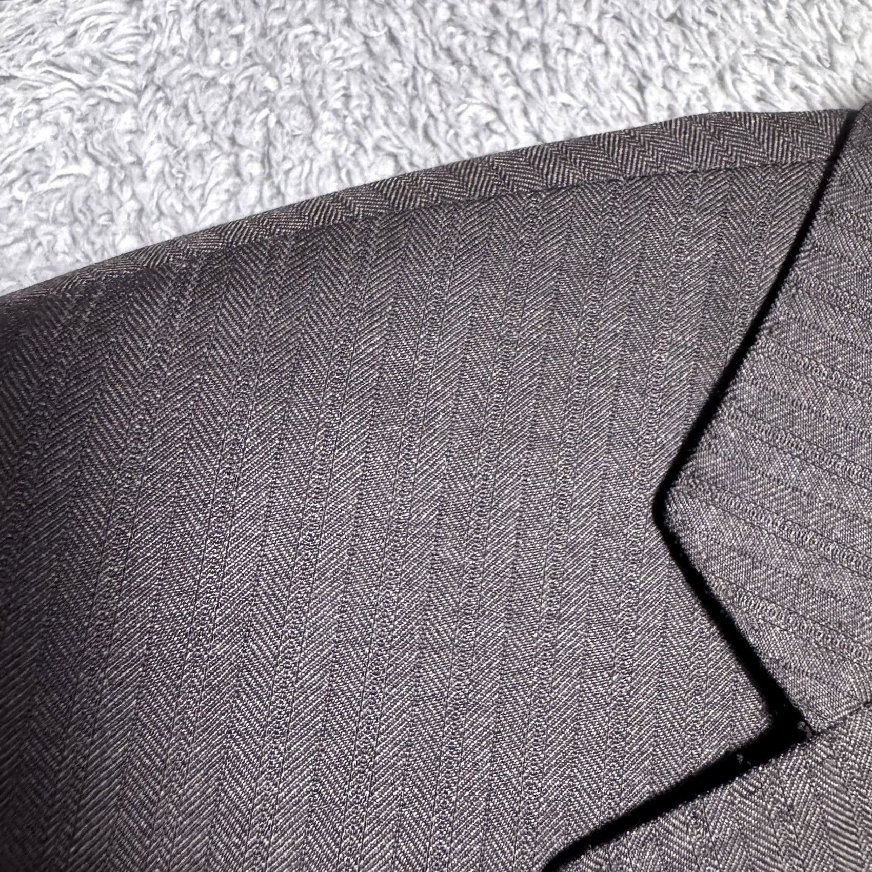 Canali Canali Sport Coat Mens EU 50 Regular Wool Brown Herringbone Notch Lapel 42" Chest Water Resistant Jacket Size US M / EU 48-50 / 2 - 5 Thumbnail