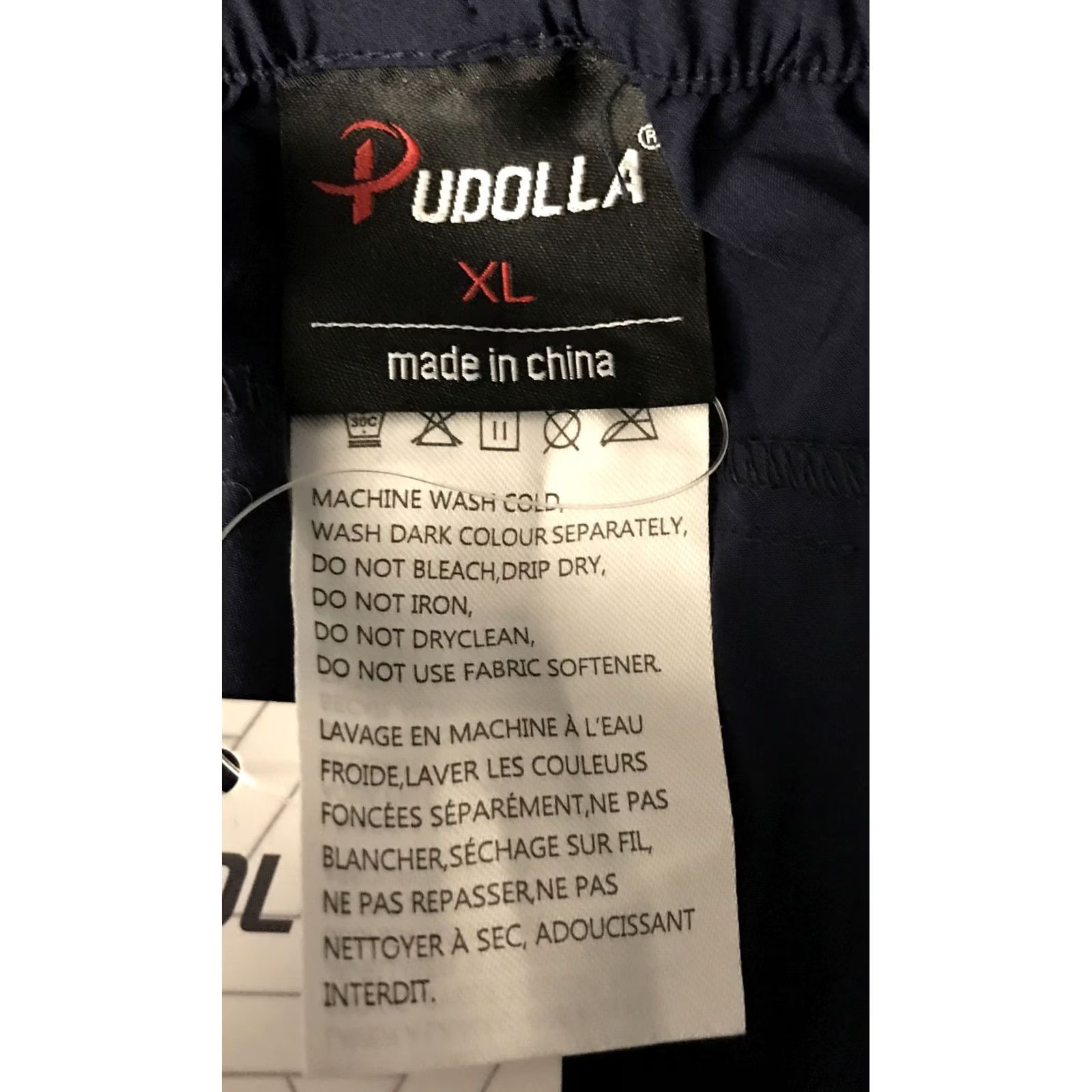 Vintage Pudolla Mens Shorts XL Quick Dry Lightweight Navy Blue Cargo Zip NEW Size US 36 / EU 52 - 3 Thumbnail