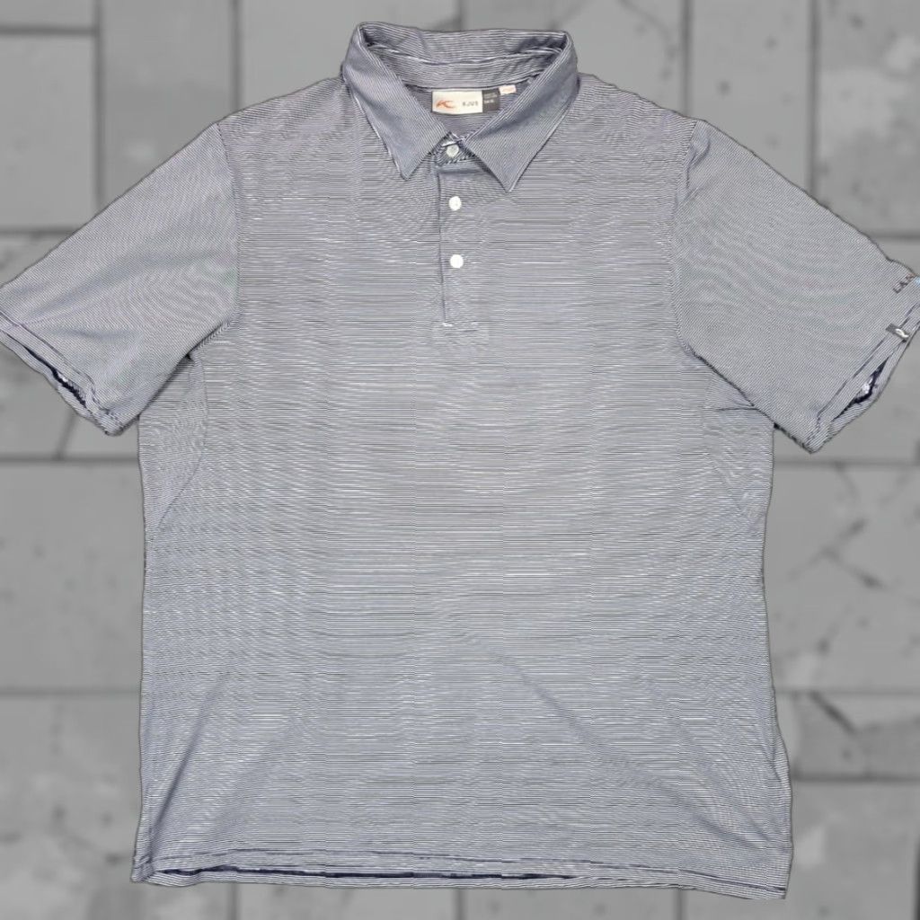 KJUS KJUS Polo Shirt Blue White Men's Lanai Manele Stripe Short Sleeve Golf 54 XL Polo Shirt Mens Blue White Stripe Sports Hawaii 54 XL Size US XL / EU 56 / 4 - 1 Thumbnail