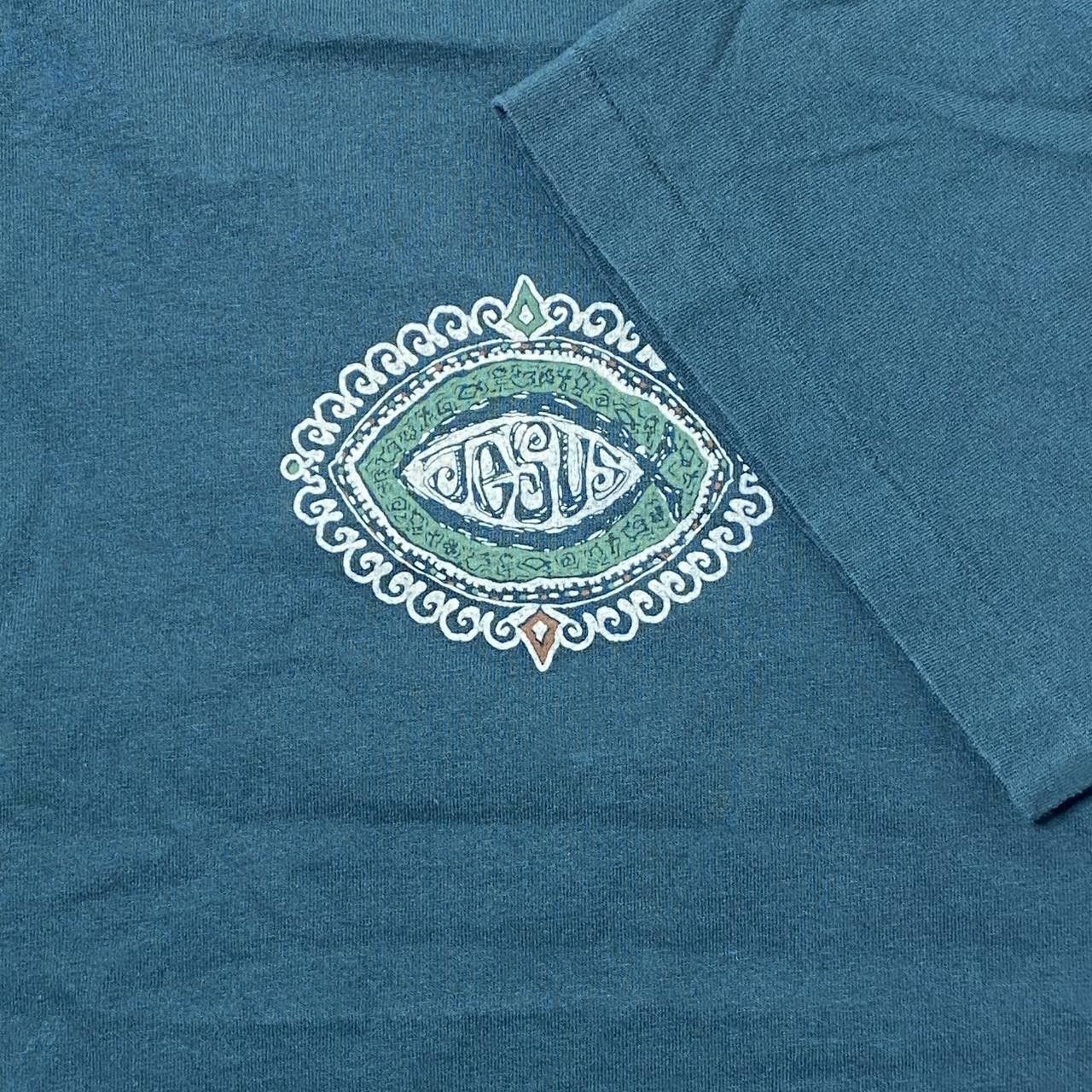 TEE JAYS Vintage Jesus Fish Green Jesus Tee Size XL Size US XL / EU 56 / 4 - 3 Thumbnail