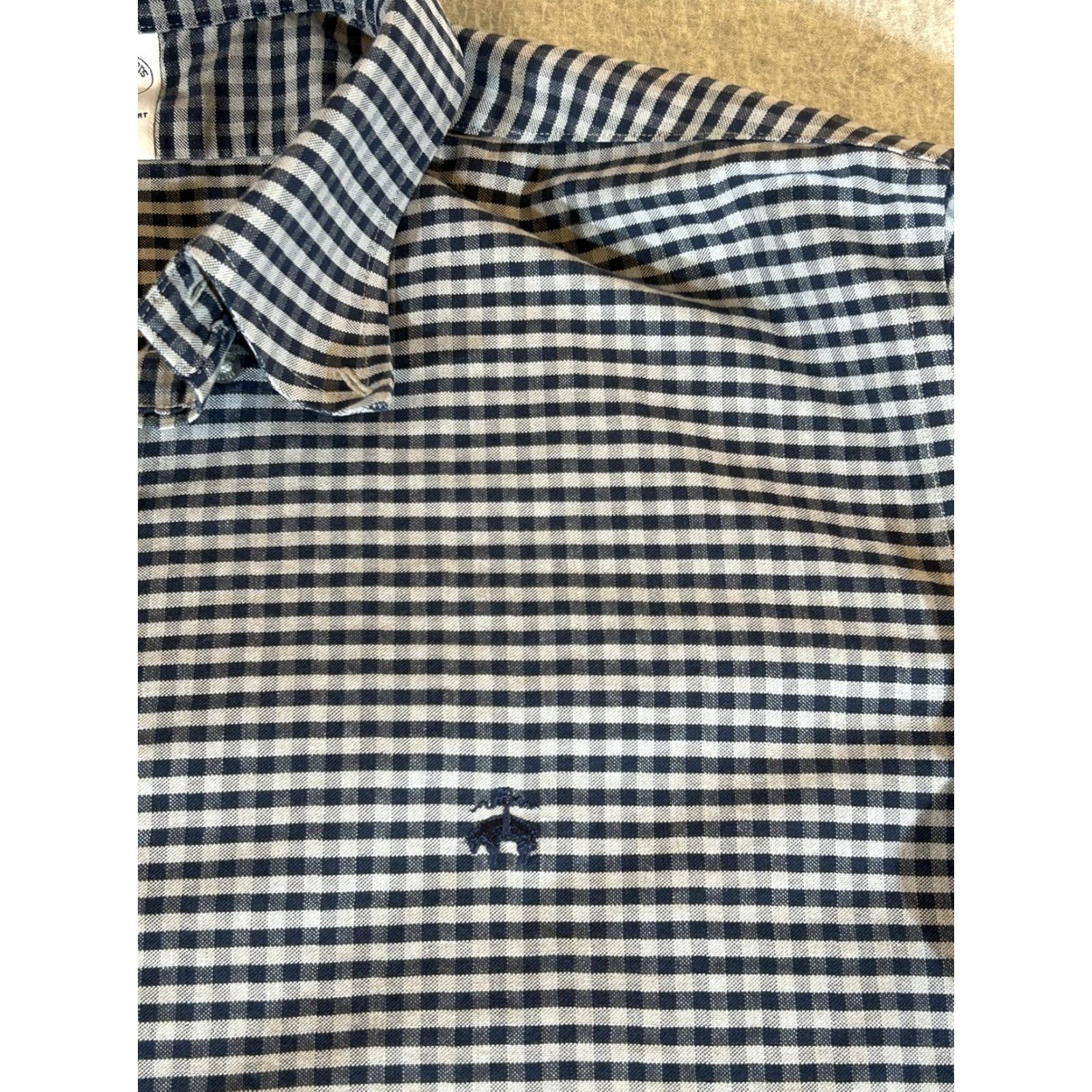 Brooks Brothers Brooks Brothers Shirt Mens XL Blue Check Non Iron Stretch Button Long Sleeve Size US XL / EU 56 / 4 - 2 Thumbnail
