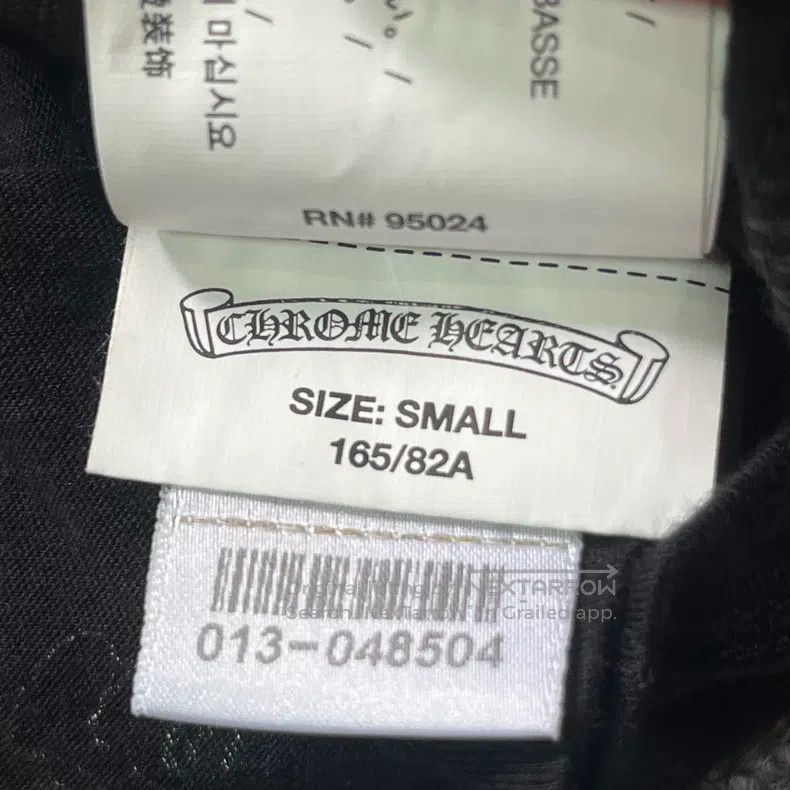 Chrome Hearts CHROME HEARTS Size S V-neck short-sleeved T-shirt with blac Size US S / EU 44-46 / 1 - 6 Thumbnail
