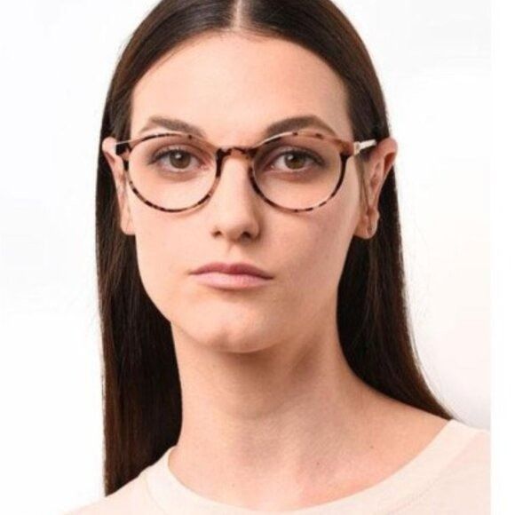 Jimmy Choo Jimmy Choo JC272 08XO 00 Eyeglasses Pink on Crystal 49mm Size ONE SIZE - 3 Thumbnail