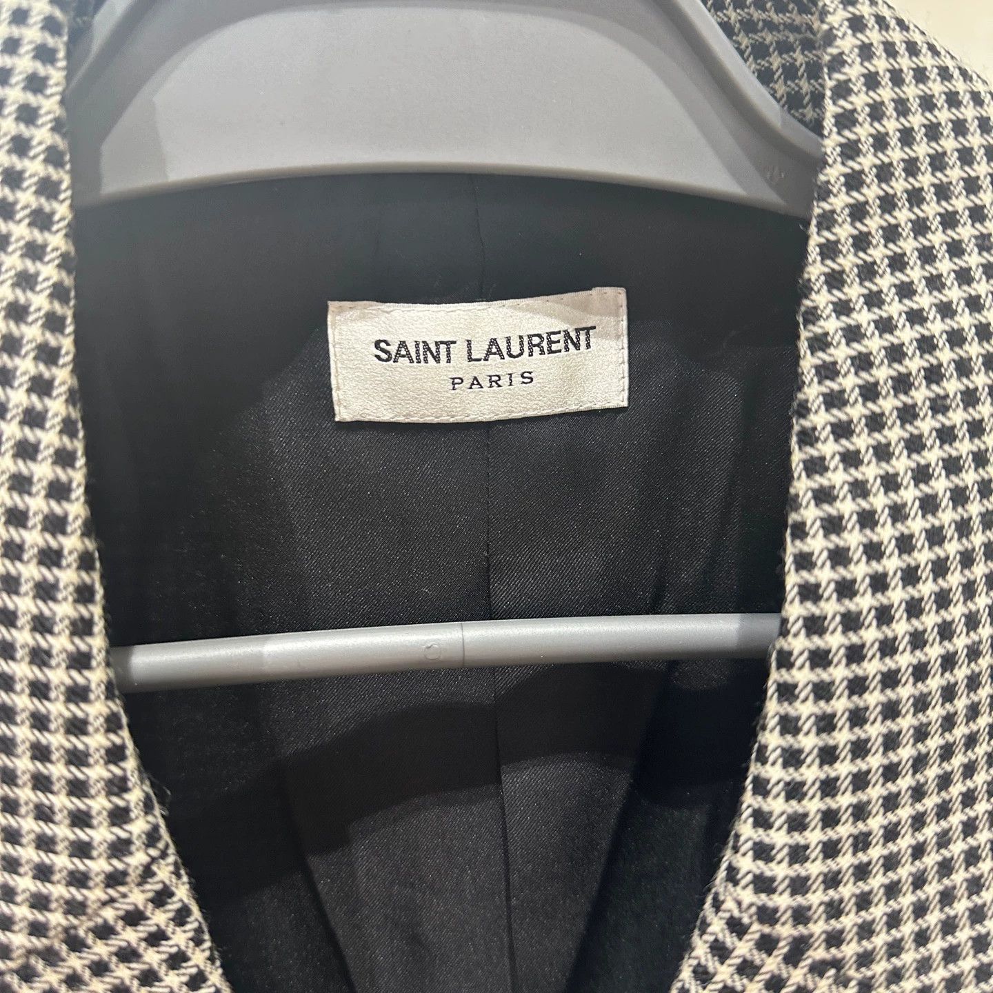 Saint Laurent Paris SL Jan833 check single-breasted jacket 36 Size XS / US 0-2 / IT 36-38 - 4 Thumbnail