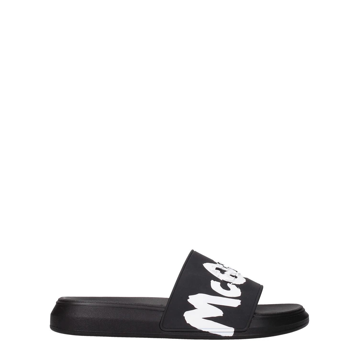 Alexander McQueen ob1o1e0225 Rubber Slippers in Black White Size US 6.5 / EU 39-40 - 1 Thumbnail