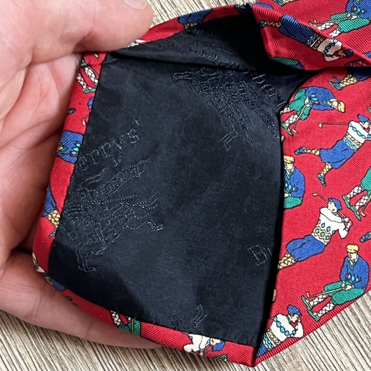 Burberry Vintage Burberry London Silk Luxury Neck Tie Size ONE SIZE - 8 Thumbnail