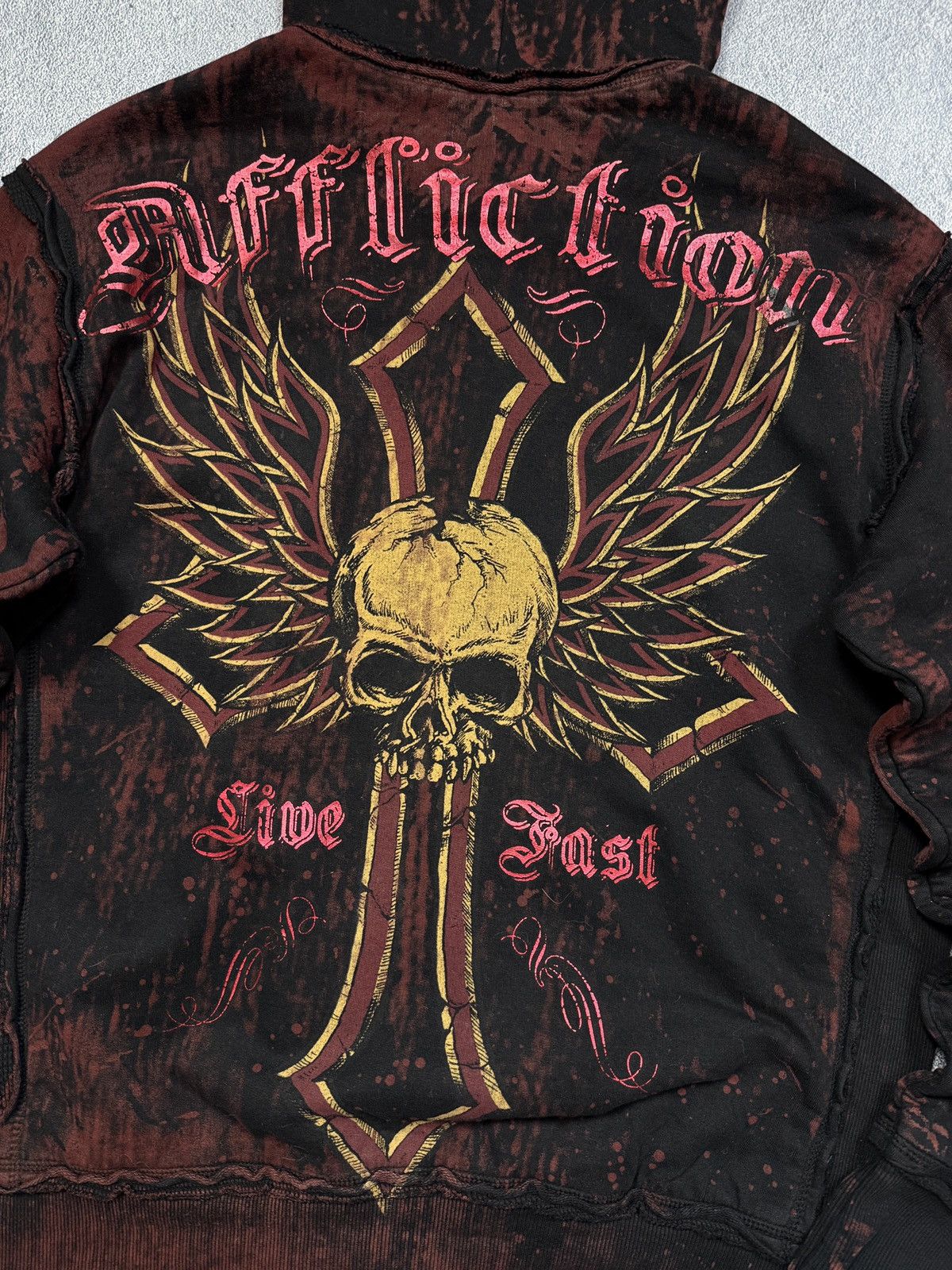 Affliction Vintage Affliction Reversible Zip Hoodie 00s USA Size US M / EU 48-50 / 2 - 7 Thumbnail