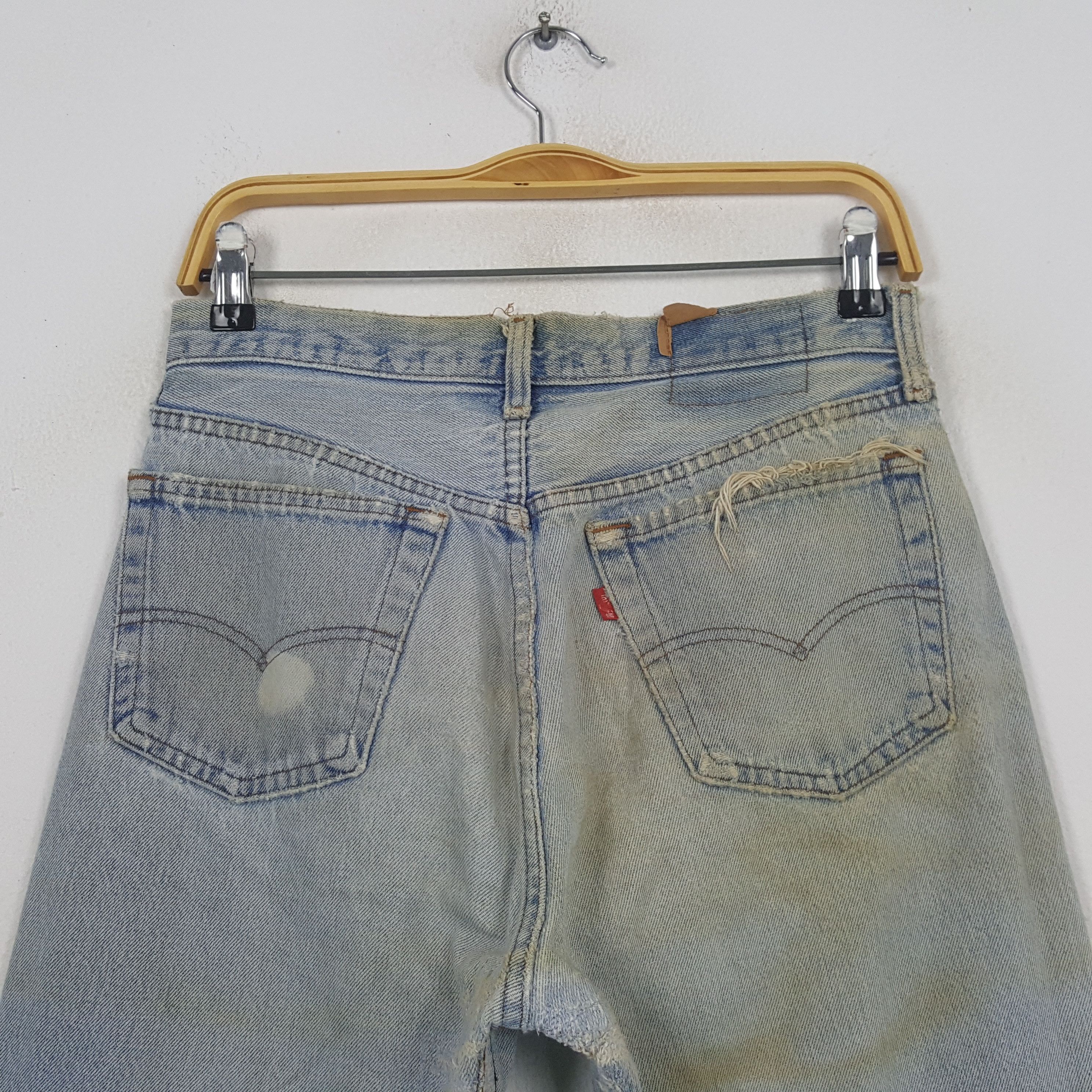 Levi's Vintage Levi's Kurt Cobain Style Distressed Jeans RR20 Size US 30 / EU 46 - 5 Thumbnail