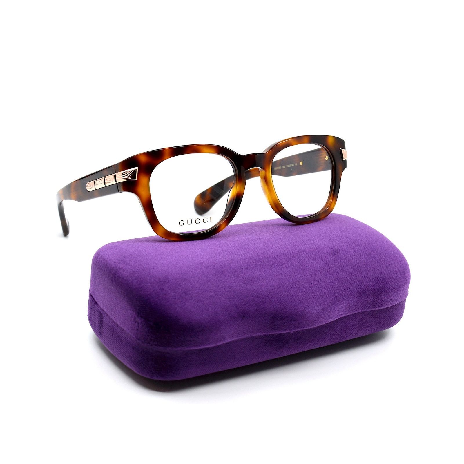 Gucci NEW GUCCI GG1518O 002 HAVANA AUTHENTIC EYEGLASSES FRAME Size ONE SIZE - 1 Thumbnail