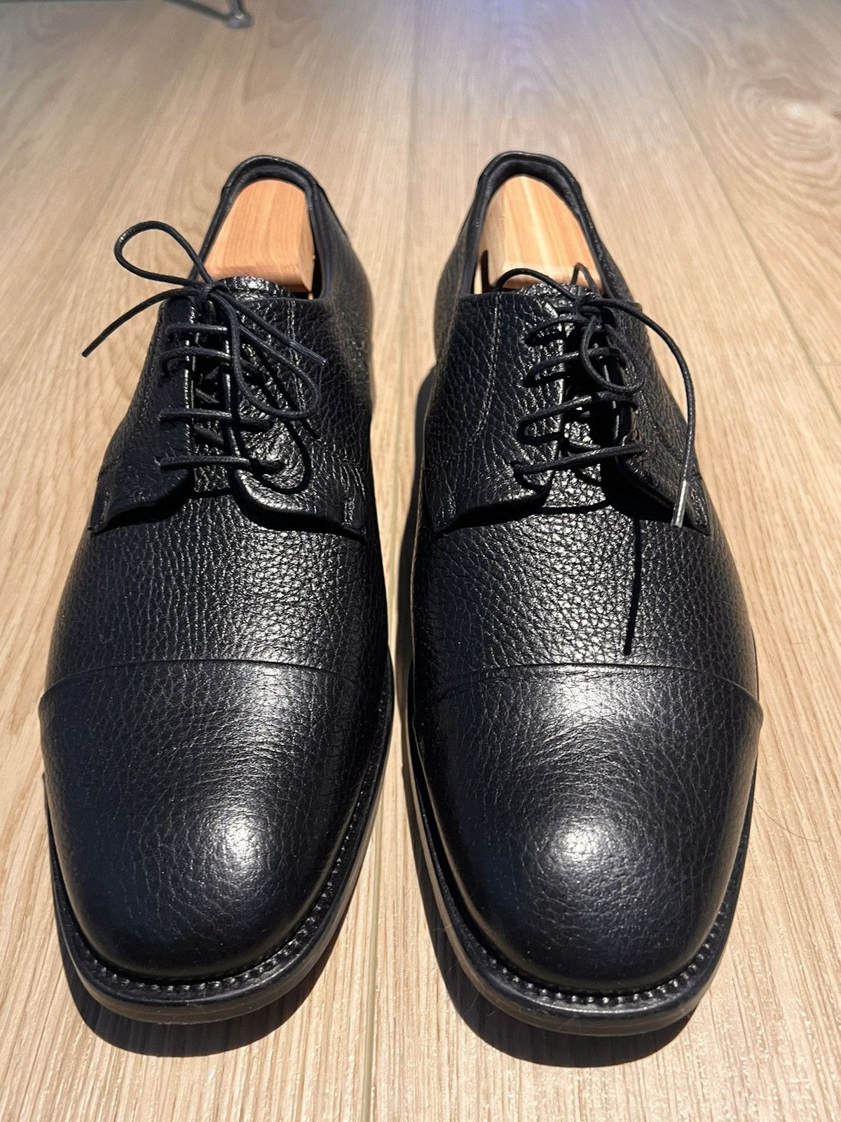 Canali Canali Deerskin Derby Dress Shoes Size US 10 / EU 43 - 1 Thumbnail