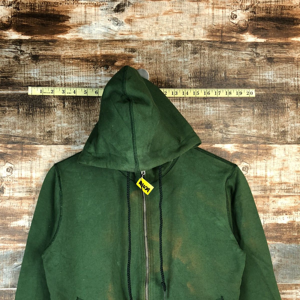 Vintage General Supply Green faded Hoodie #A1629 Size US S / EU 44-46 / 1 - 4 Thumbnail