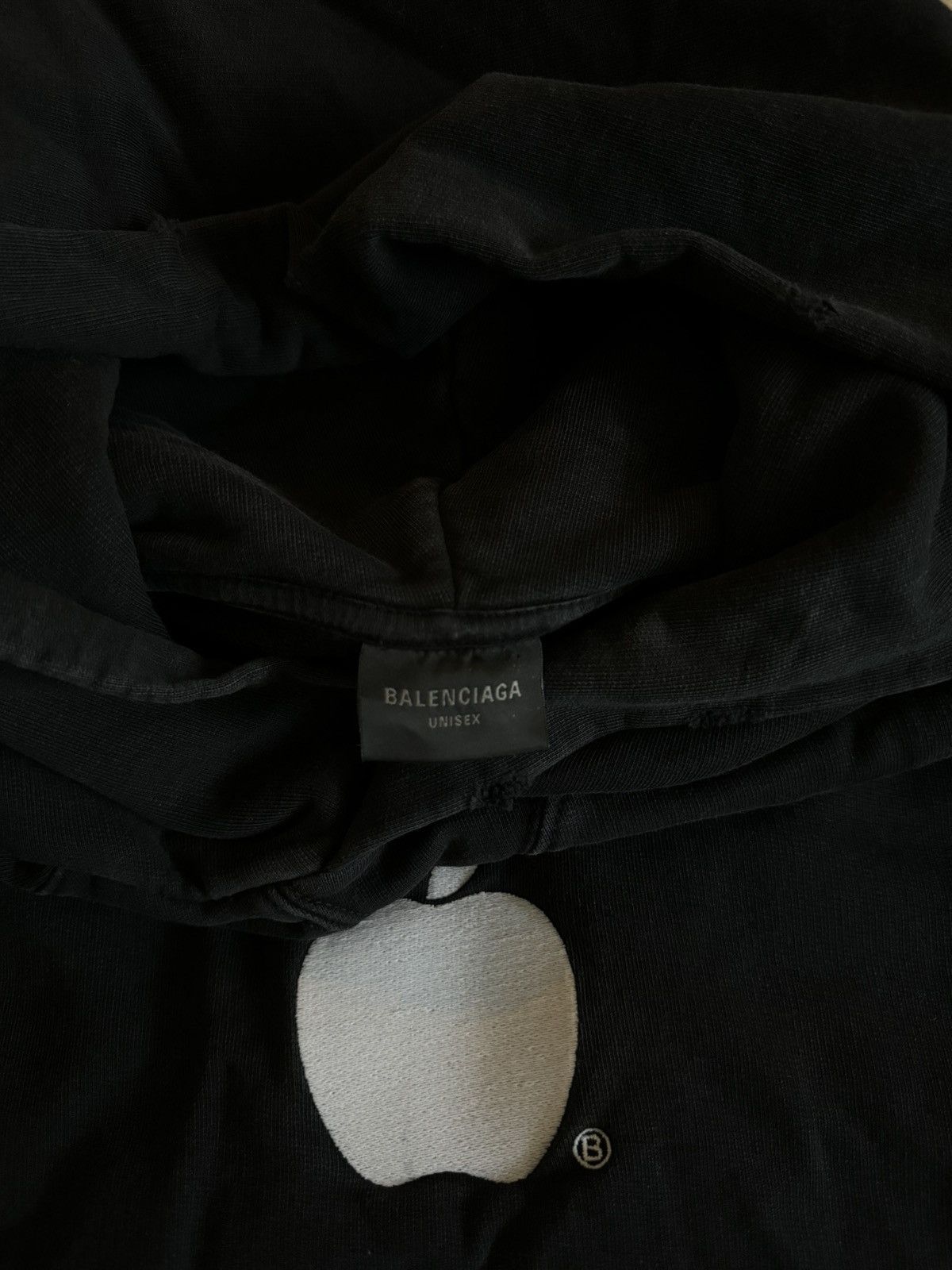 Balenciaga Balenciaga 'Be Different' Apple Layered Hoodie Black Size US XL / EU 56 / 4 - 6 Thumbnail