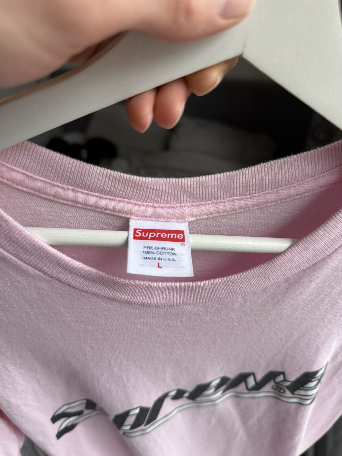 Supreme Pink Supreme T-shirt Size US L / EU 52-54 / 3 - 2 Thumbnail