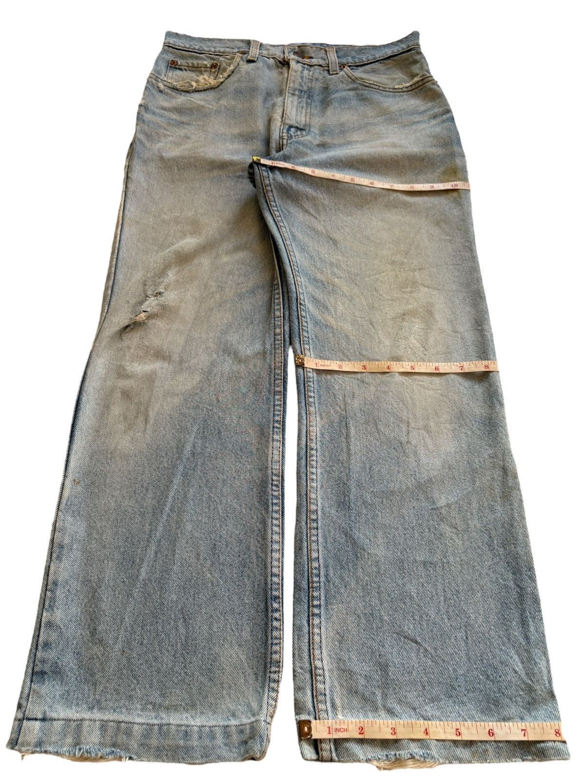 Levi's × Levi's Vintage Clothing Vintage 90s Levis 505 Mud Wash Distressed Loose Jeans Size US 29 - 14 Thumbnail