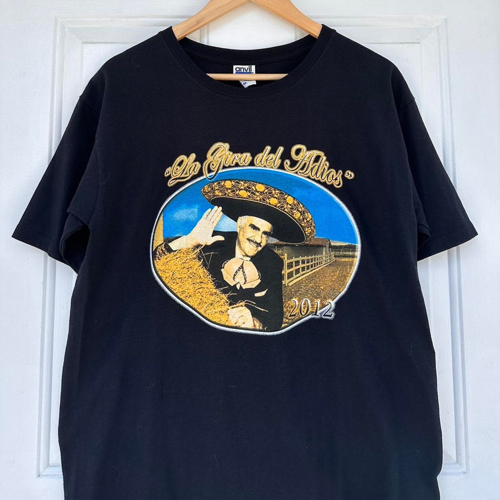 Band Tees × Mexicana × Vintage Vintage 2012 Vicente Fernandez Shirt Size US M / EU 48-50 / 2 - 2 Thumbnail