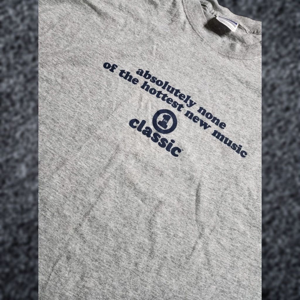 Hanes VINTAGE Hanes 2XL Gray Funny T-Shirt "None Of The New Music" Classic Mens Size US XXL / EU 58 / 5 - 1 Thumbnail