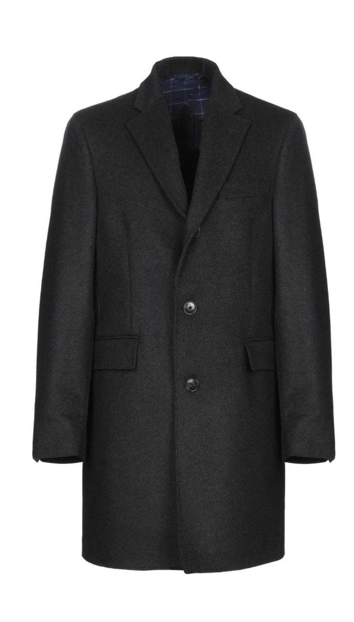Hackett Hackett London Men’s Wool Cashmere Coat NWT Size US M / EU 48-50 / 2 - 1 Thumbnail