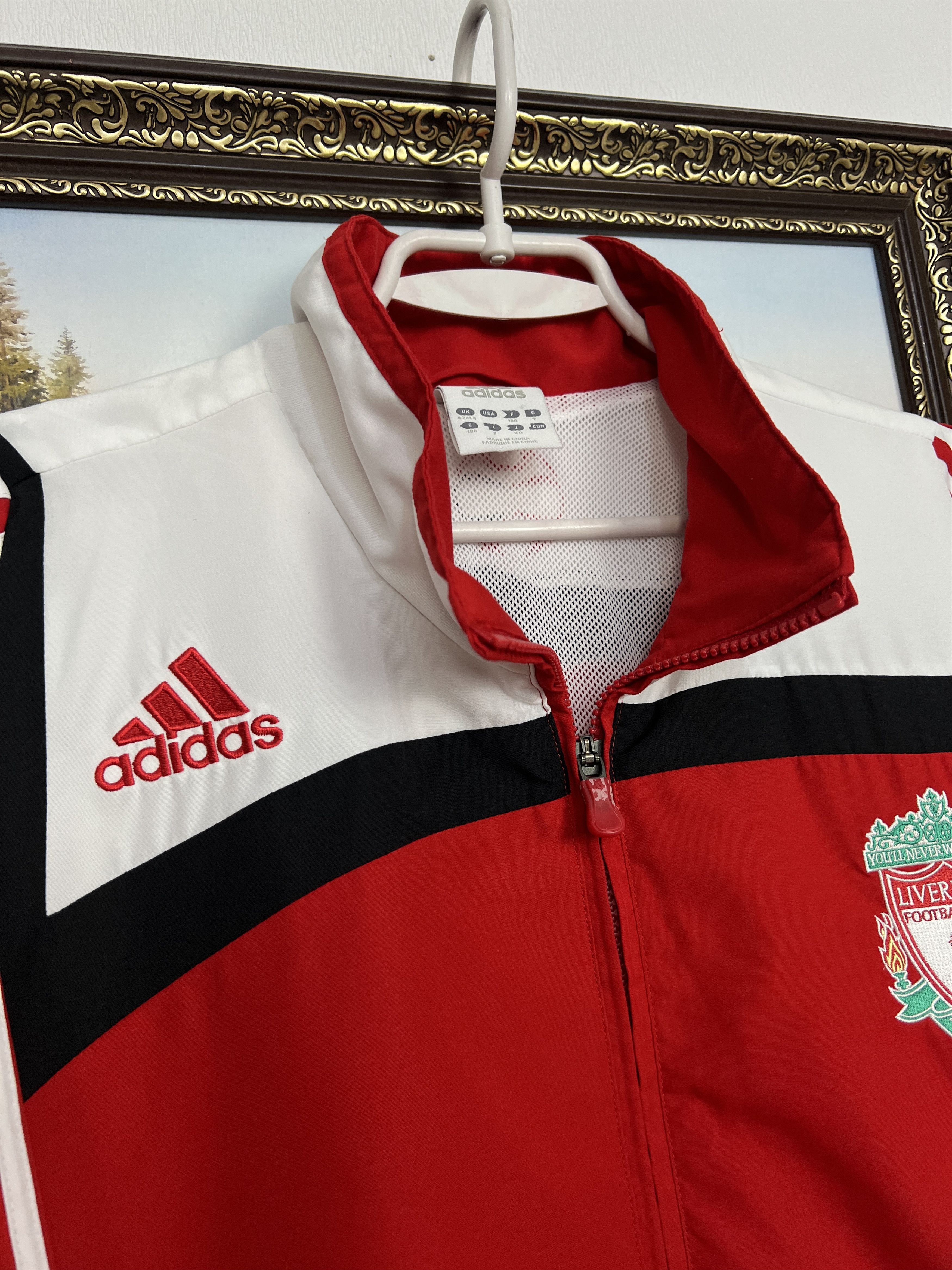 Adidas Vintage Liverpool Football Jacket Soccer Track Top Zip YNWA Size US L / EU 52-54 / 3 - 4 Thumbnail