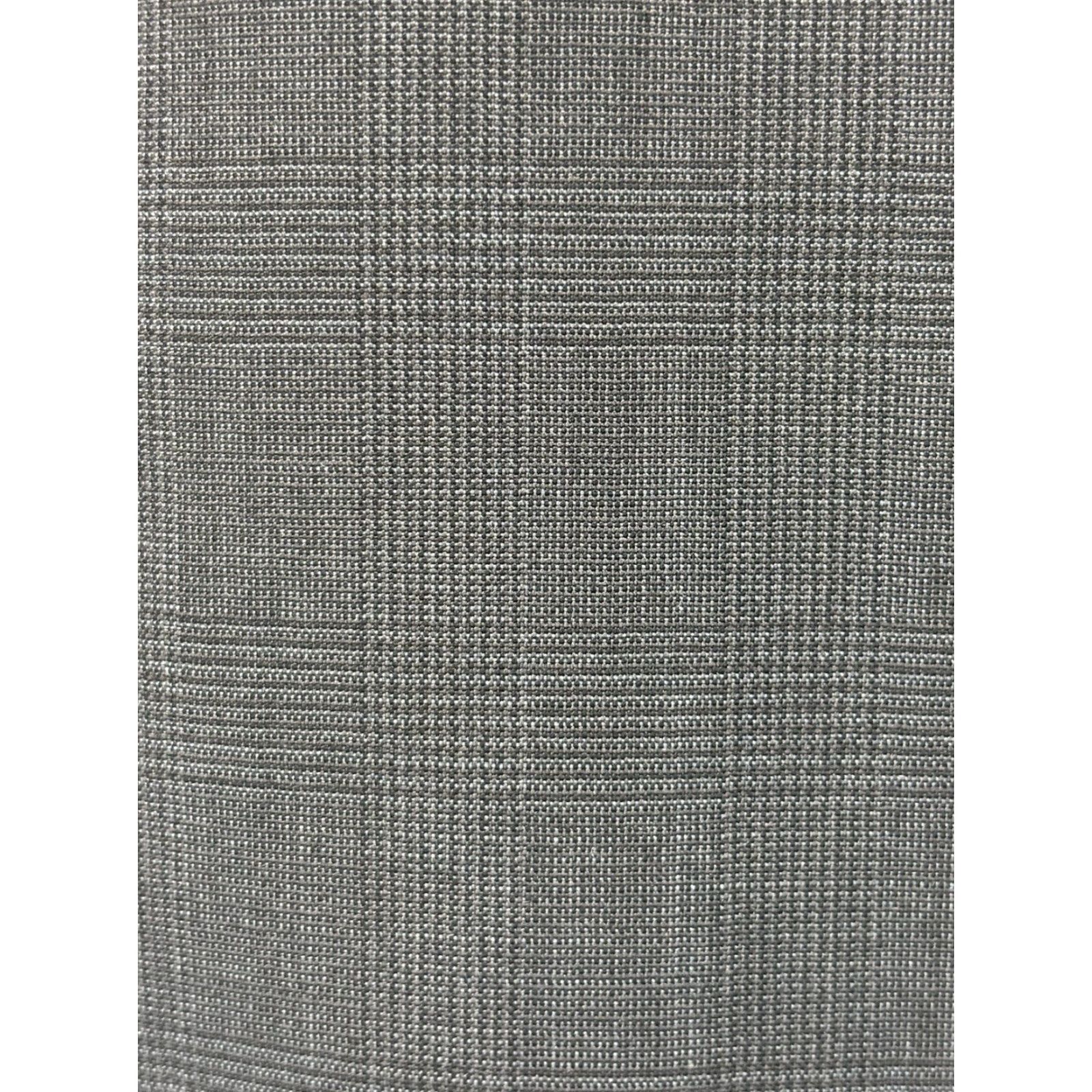 Jos. A. Bank VINTAGE Jos A Bank Blazer Jacket Sport Coat Mens 43L Wool Slim Fit Plaid Blue/Grey Long Two-Button Classic Business Blazer Mens Big & Tall Size 46R - 5 Thumbnail