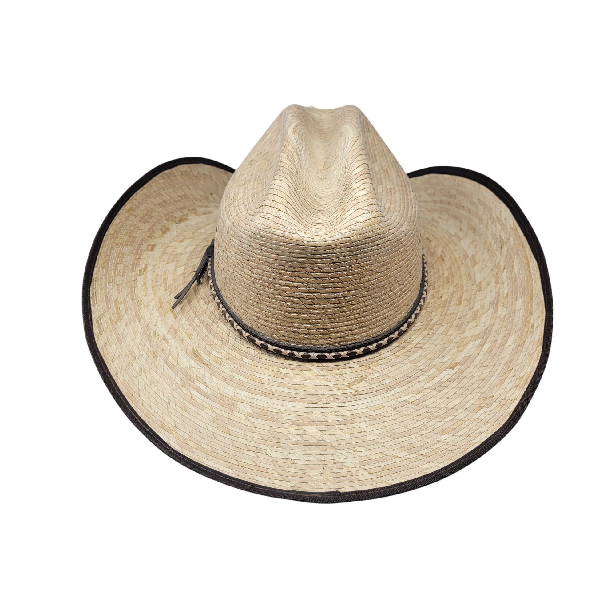Cody James Mens Cody James 15X Straw Cowboy Hat Brown Leather Band Size Size ONE SIZE - 6 Thumbnail