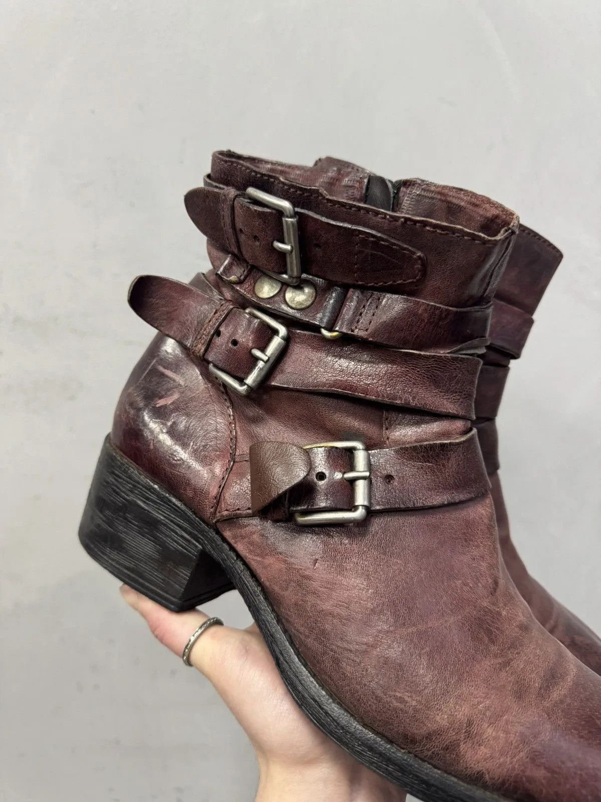Schott Vintage Real Leather Boots Italy Hight Boots Size US 7 / EU 40 - 3 Thumbnail