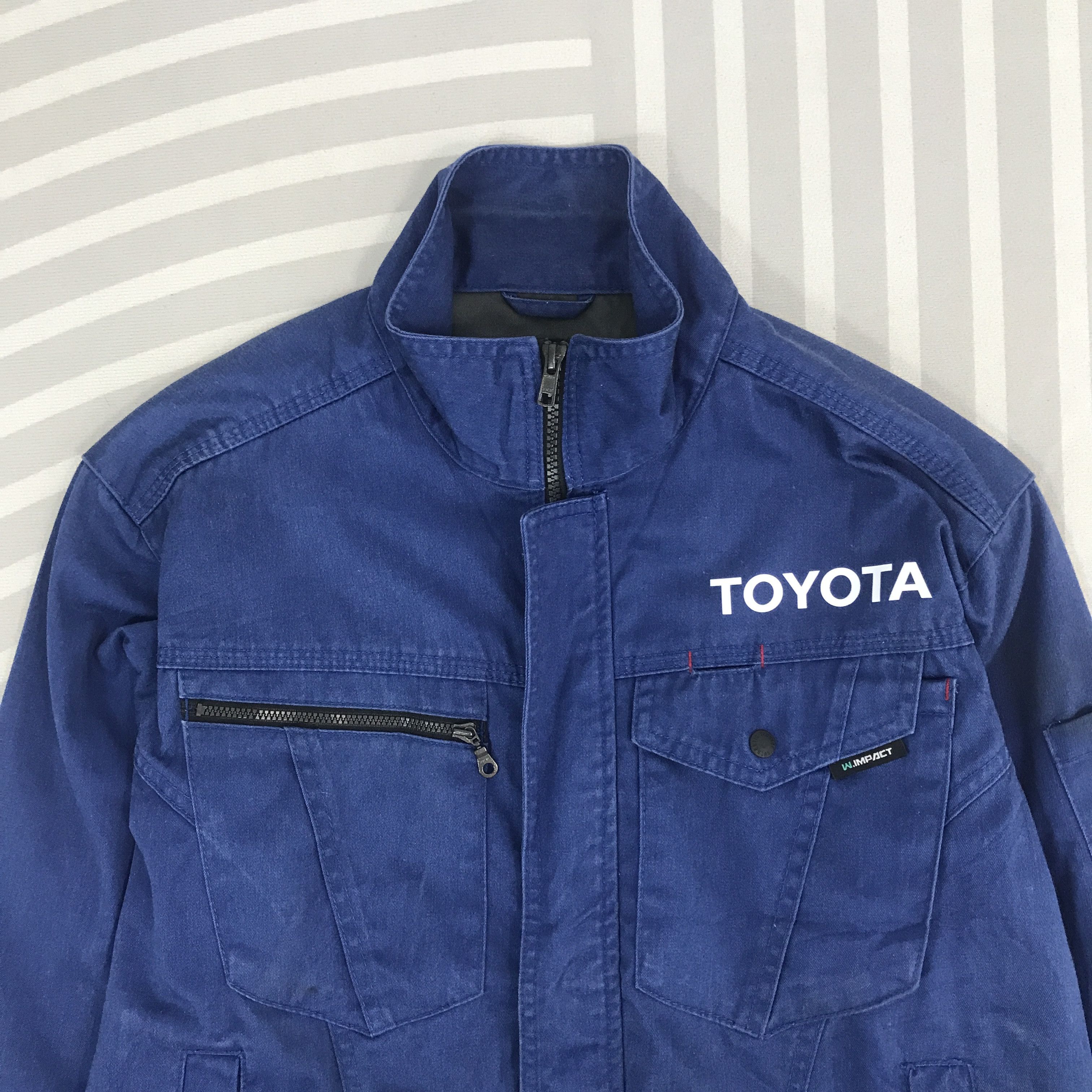 Japanese Brand × Vintage Vintage Toyota Racing blue woking Jacket Size US L / EU 52-54 / 3 - 2 Thumbnail