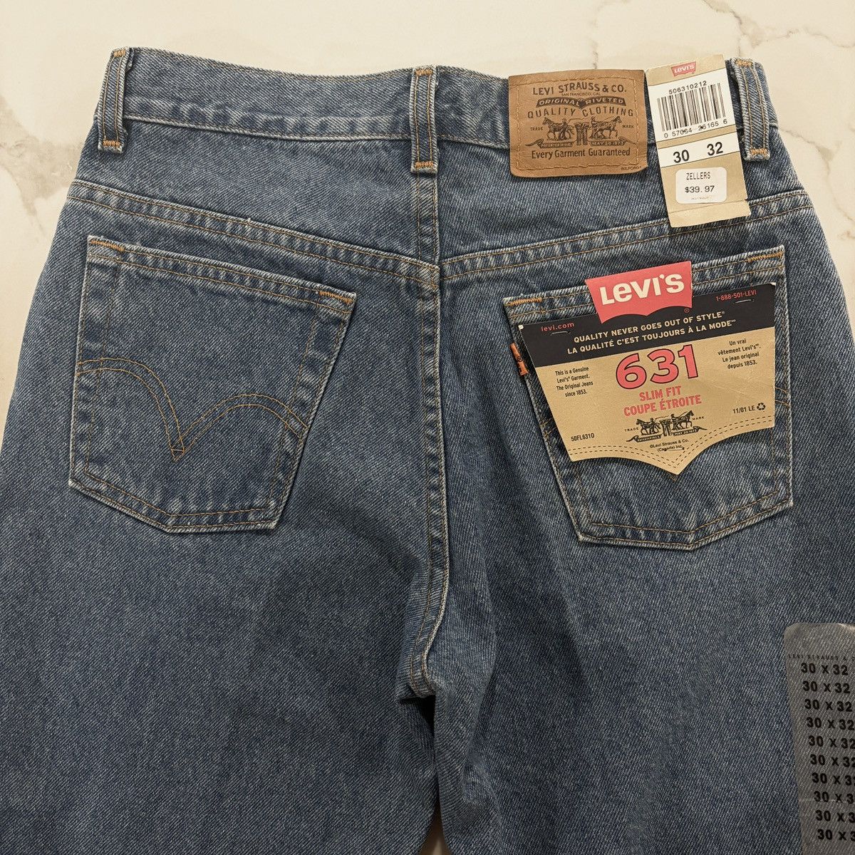 Levi's × Vintage NWT Vintage Levi’s 631 Orange Tab Slim Fit Size US 29 - 3 Thumbnail