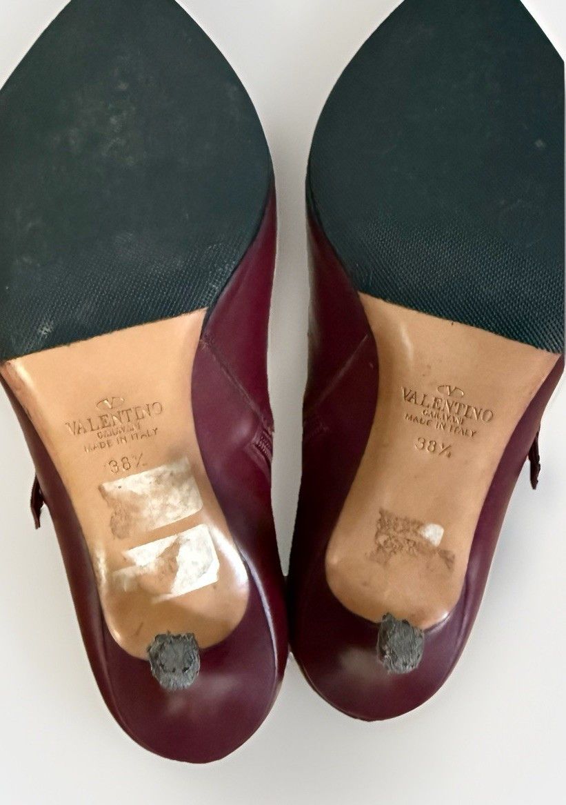 Valentino Valentino Garavani Leather Heel Buckle Strap wrap Boots Size US 8.5 / IT 38.5 - 13 Thumbnail