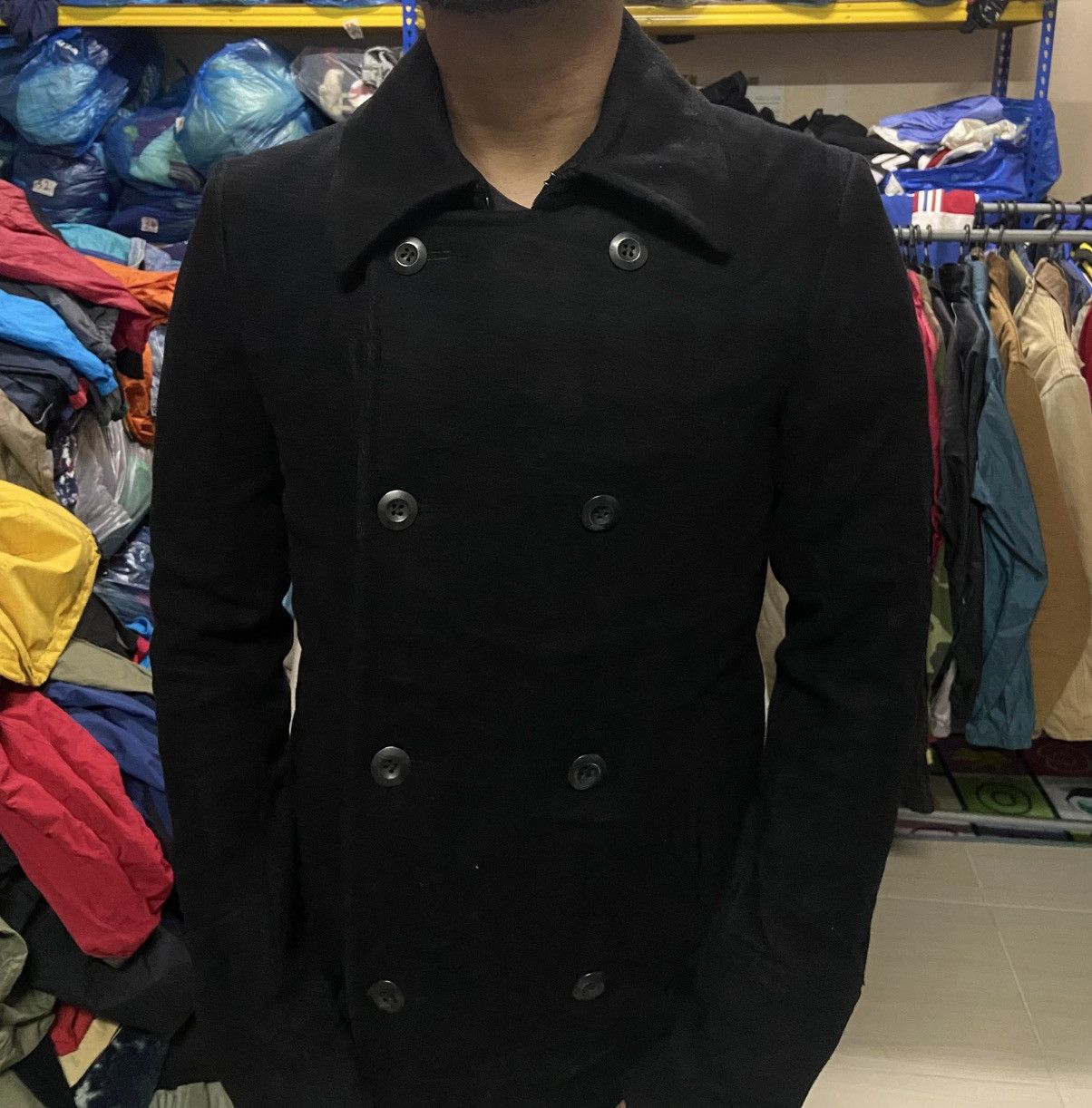 Attachment 🔥Attachment Kazuyuki Kumagai Double Breast Wool Coat Size US XXS / EU 40 - 14 Thumbnail