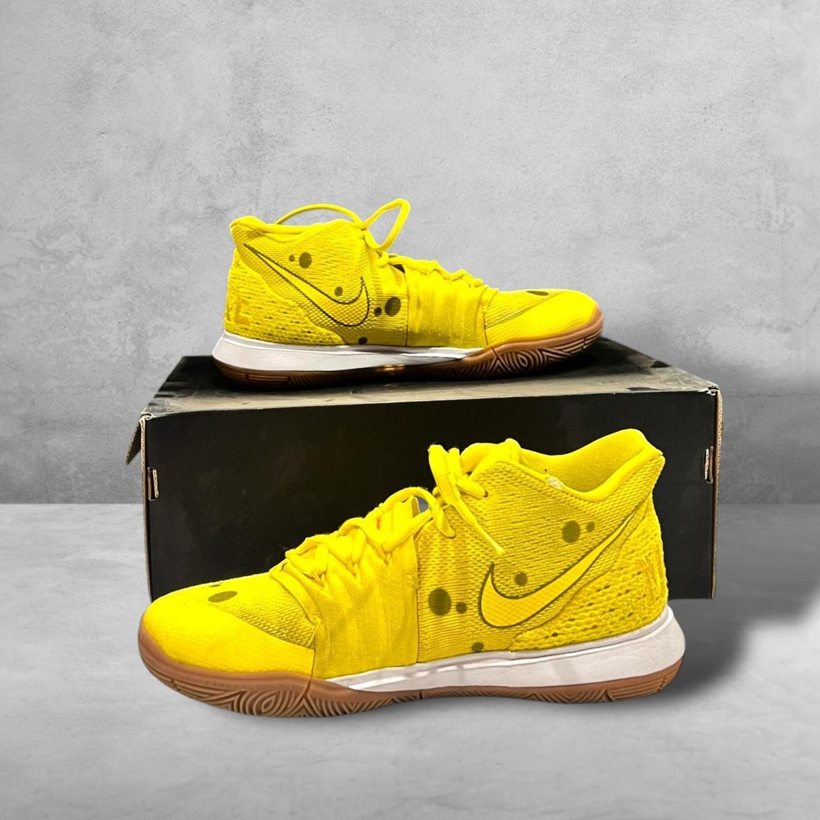 Nike Nike Kyrie 5 Spongebob Squarepants Shoes w/ Cartoon Design Size US 6.5 / EU 39-40 - 3 Thumbnail