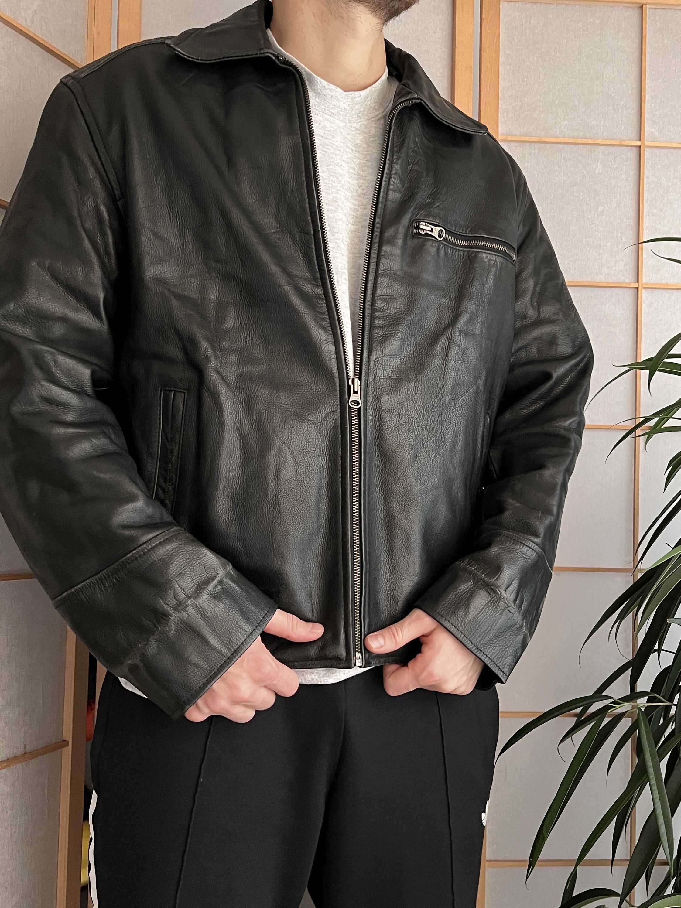 Genuine Leather 14th Addiction Yohji Yamamoto style leather jacket LGB Boxy Size US S / EU 44-46 / 1 - 12 Thumbnail