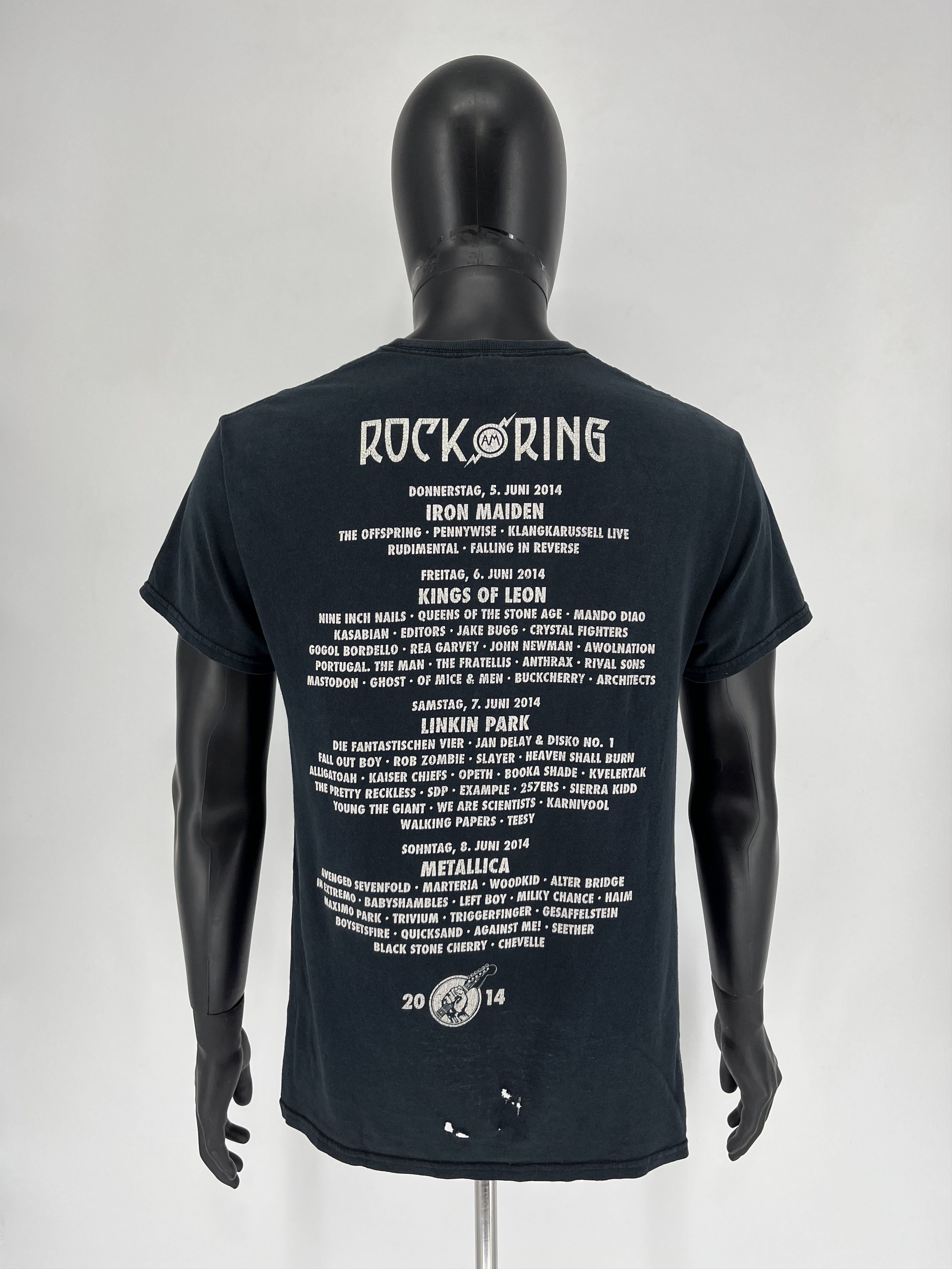 Band Tees × Iron Maiden × Vintage Vintage Y2K T-Shirt Rock Am Ring 2014 Size US M / EU 48-50 / 2 - 9 Thumbnail