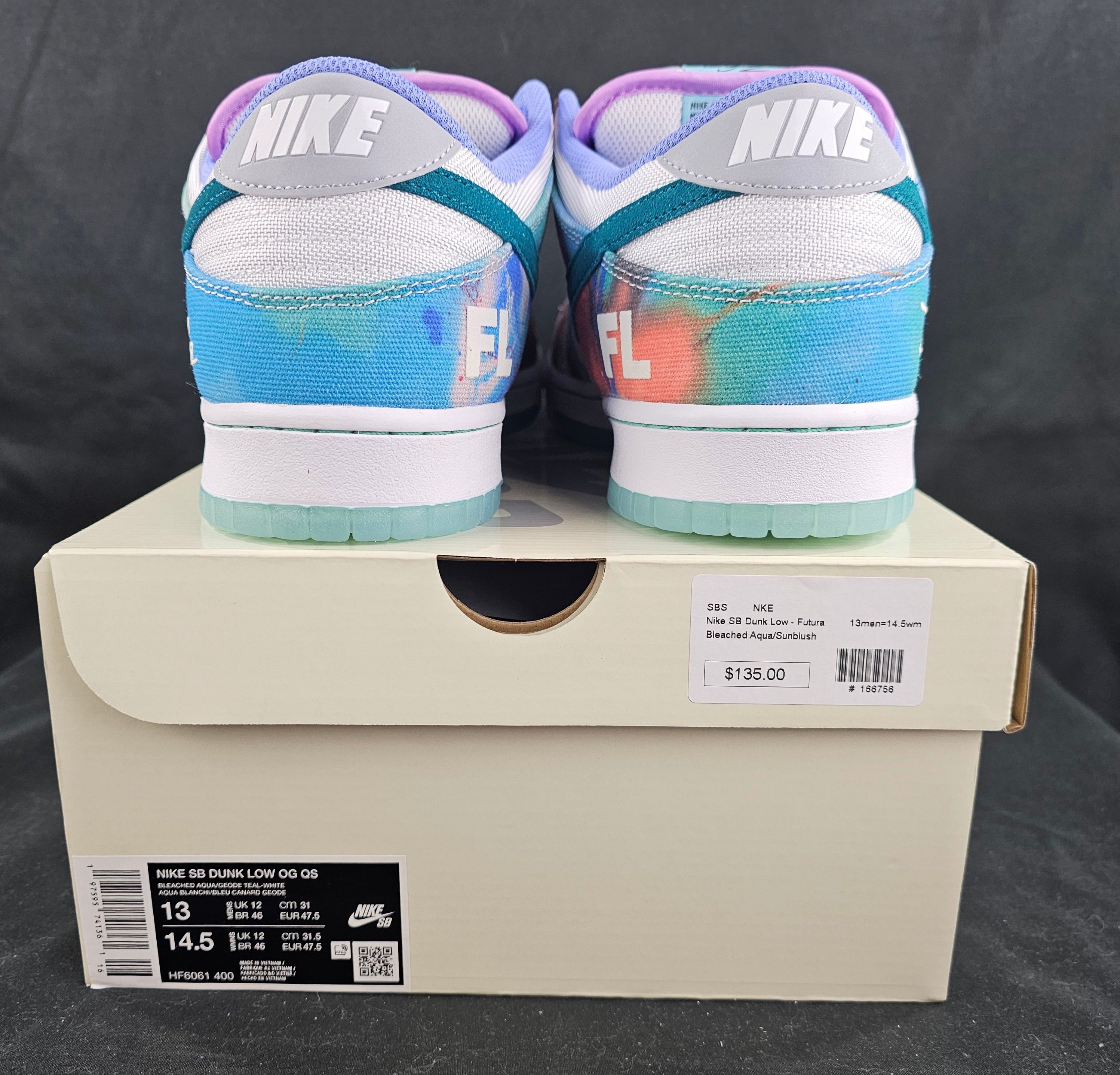Futura × Nike Nike SB Dunk Low x Futura Laboratories Bleached Aqua NEW Size US 13 / EU 46 - 9 Thumbnail